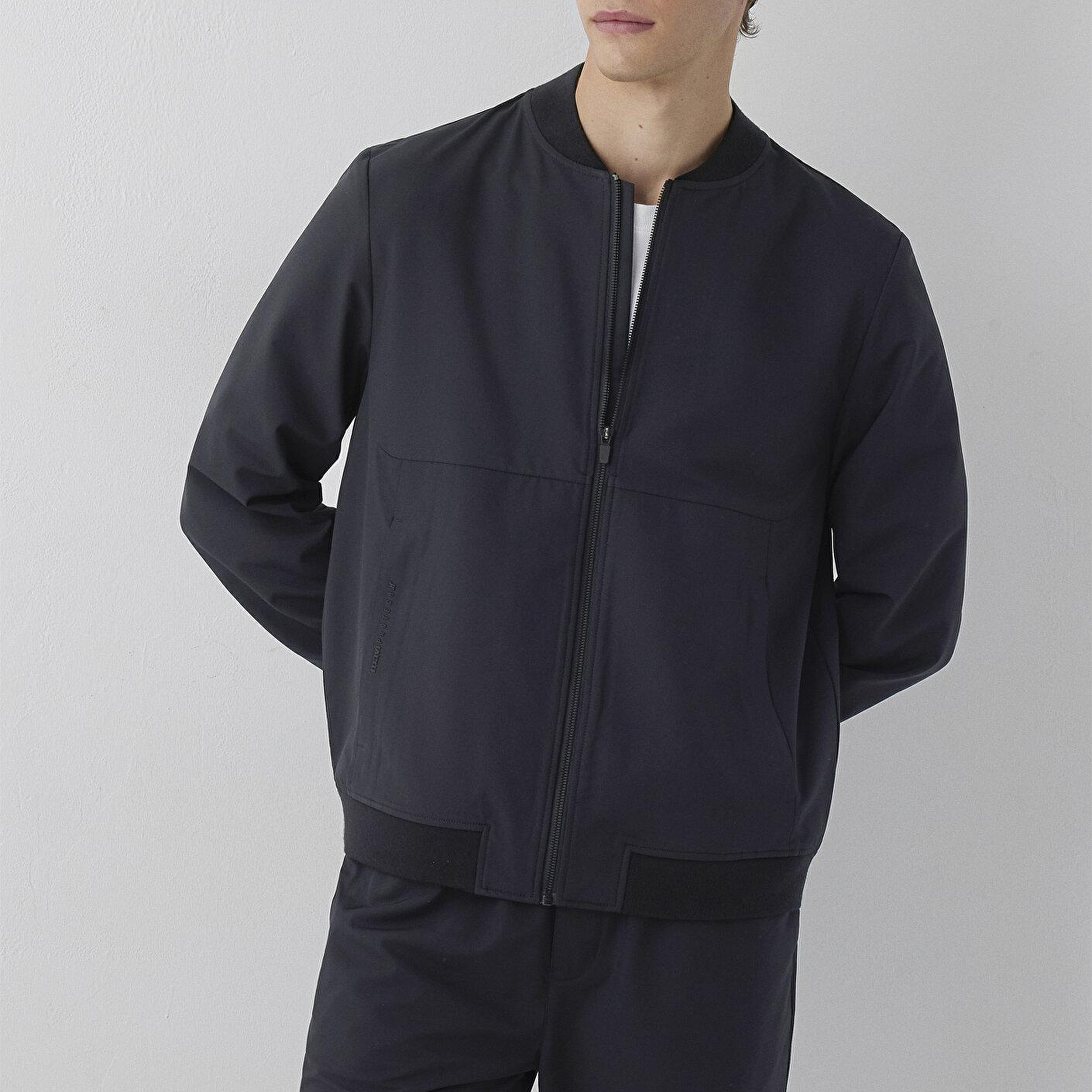 Mavi Spandex Siyah Bomber Ceket 0110901-71379