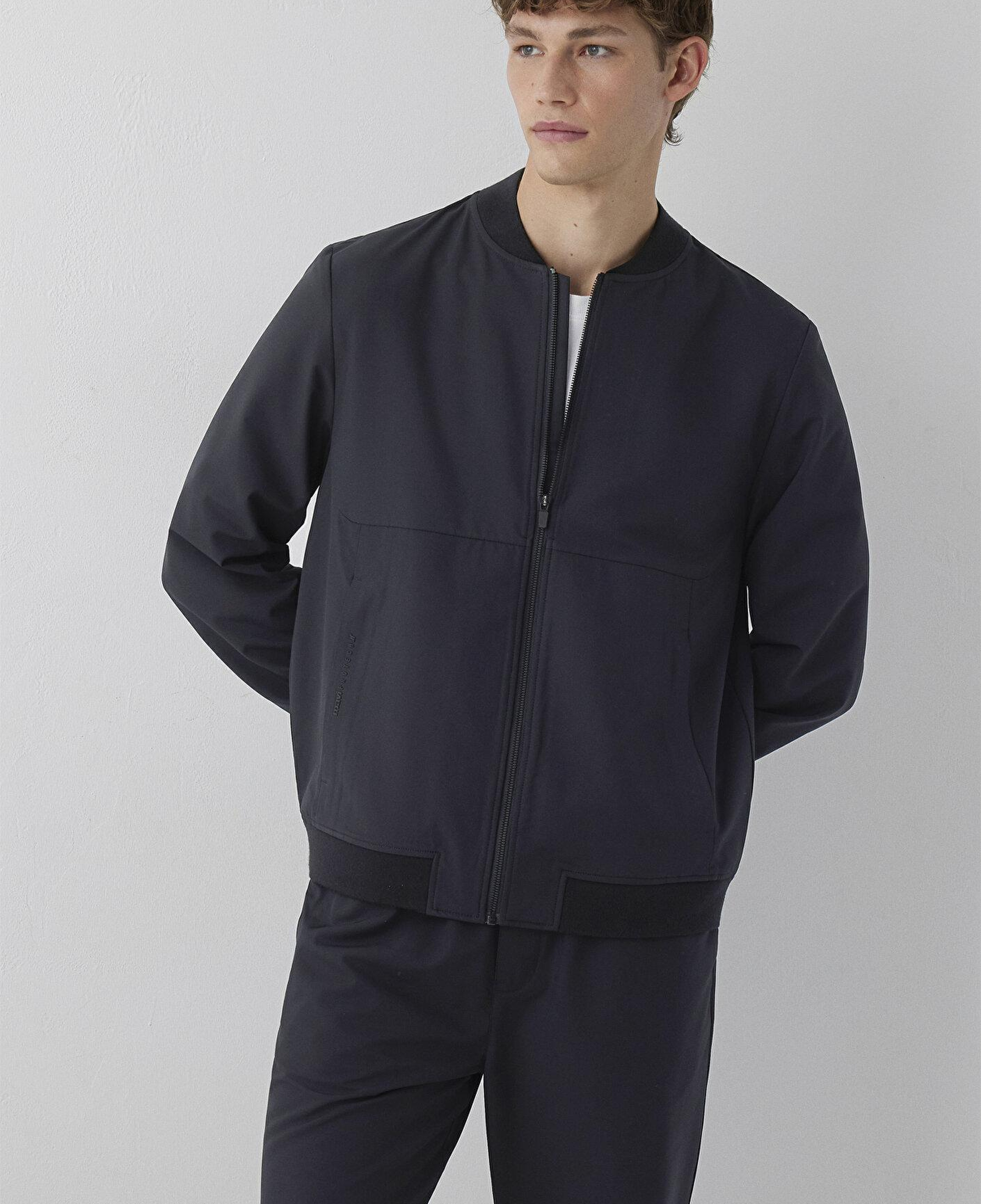 Mavi Spandex Siyah Bomber Ceket 0110901-71379