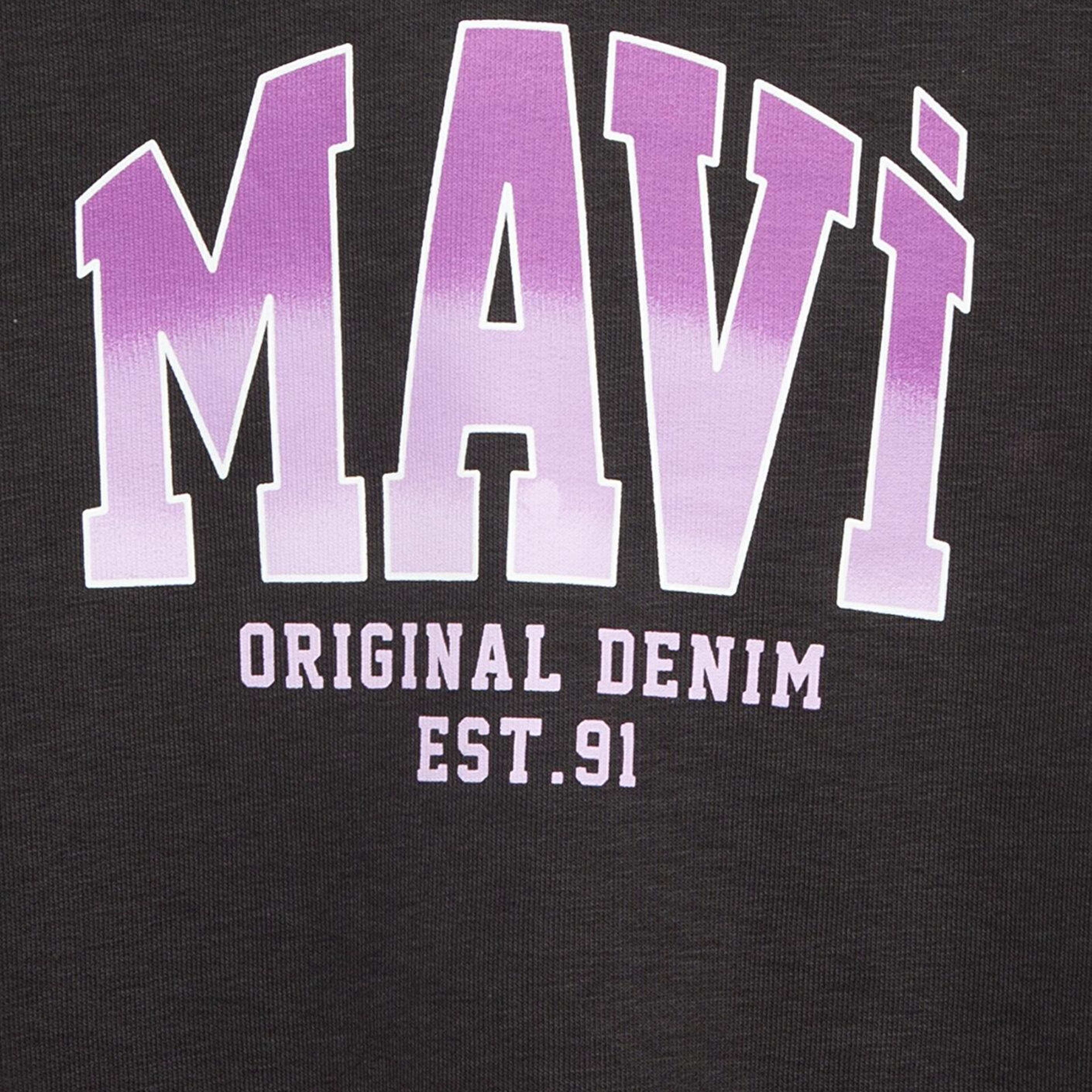 Mavi Kapüşonlu Antrasit Sweatshirt 7S10179-70087