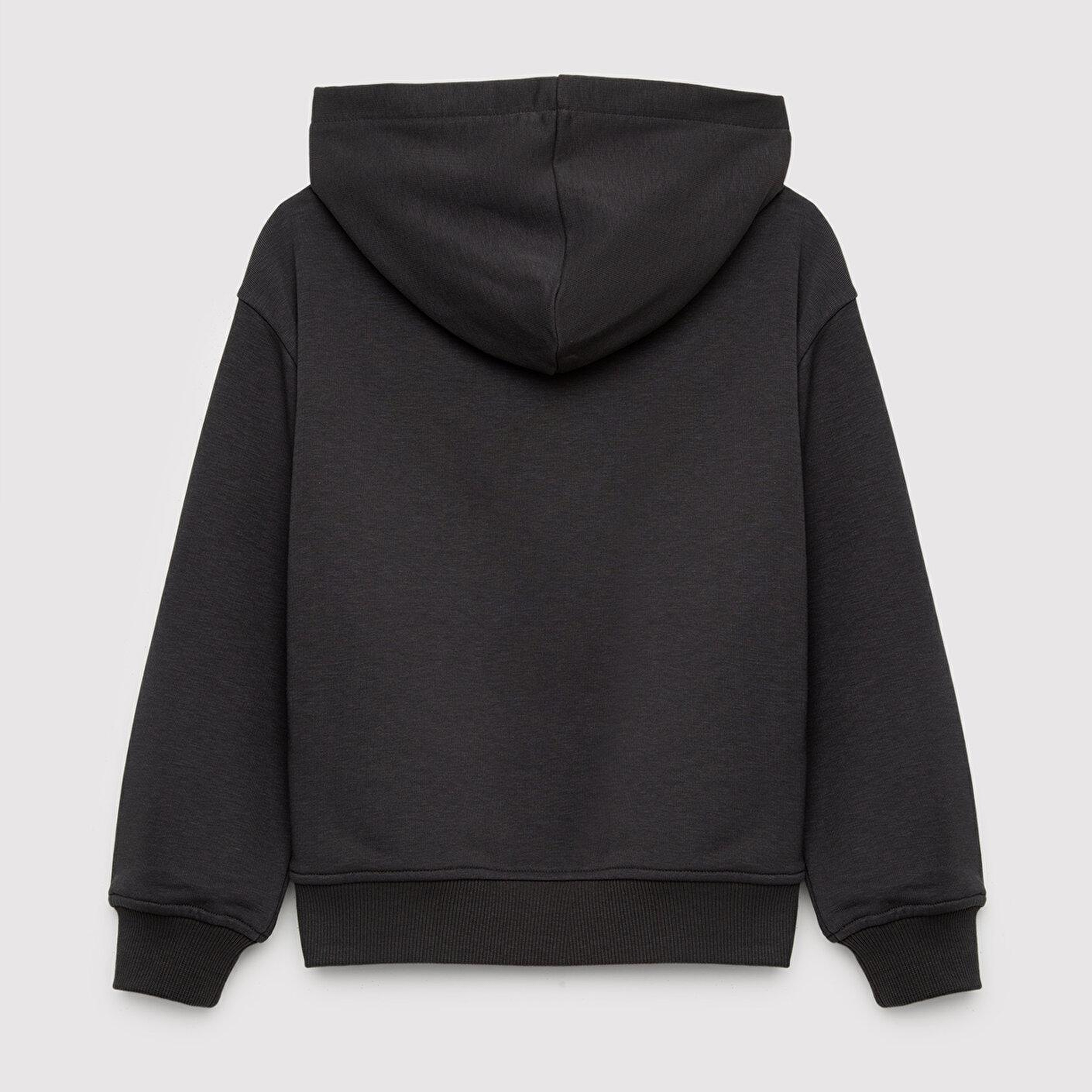 Mavi Kapüşonlu Antrasit Sweatshirt 7S10179-70087