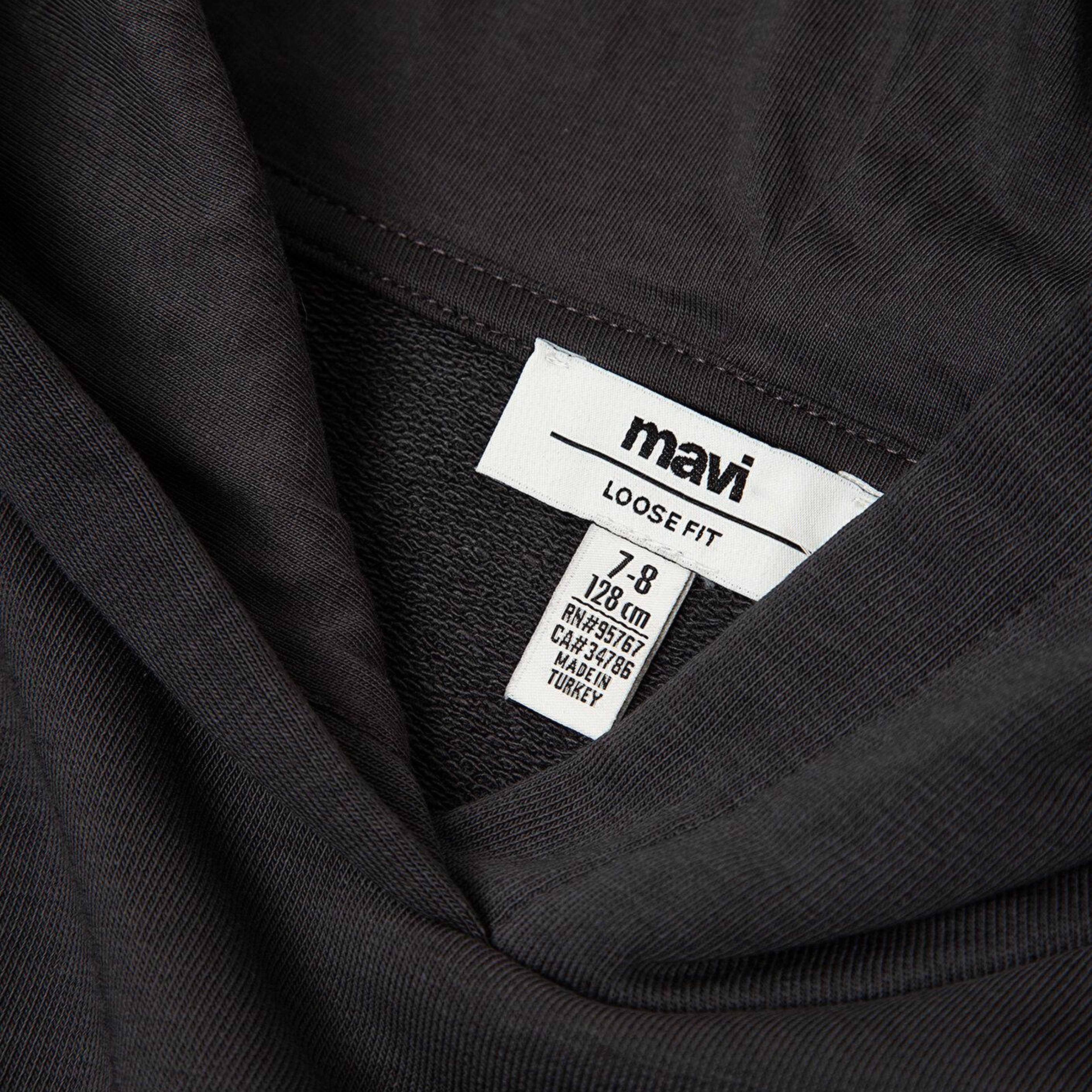 Mavi Kapüşonlu Antrasit Sweatshirt 7S10179-70087
