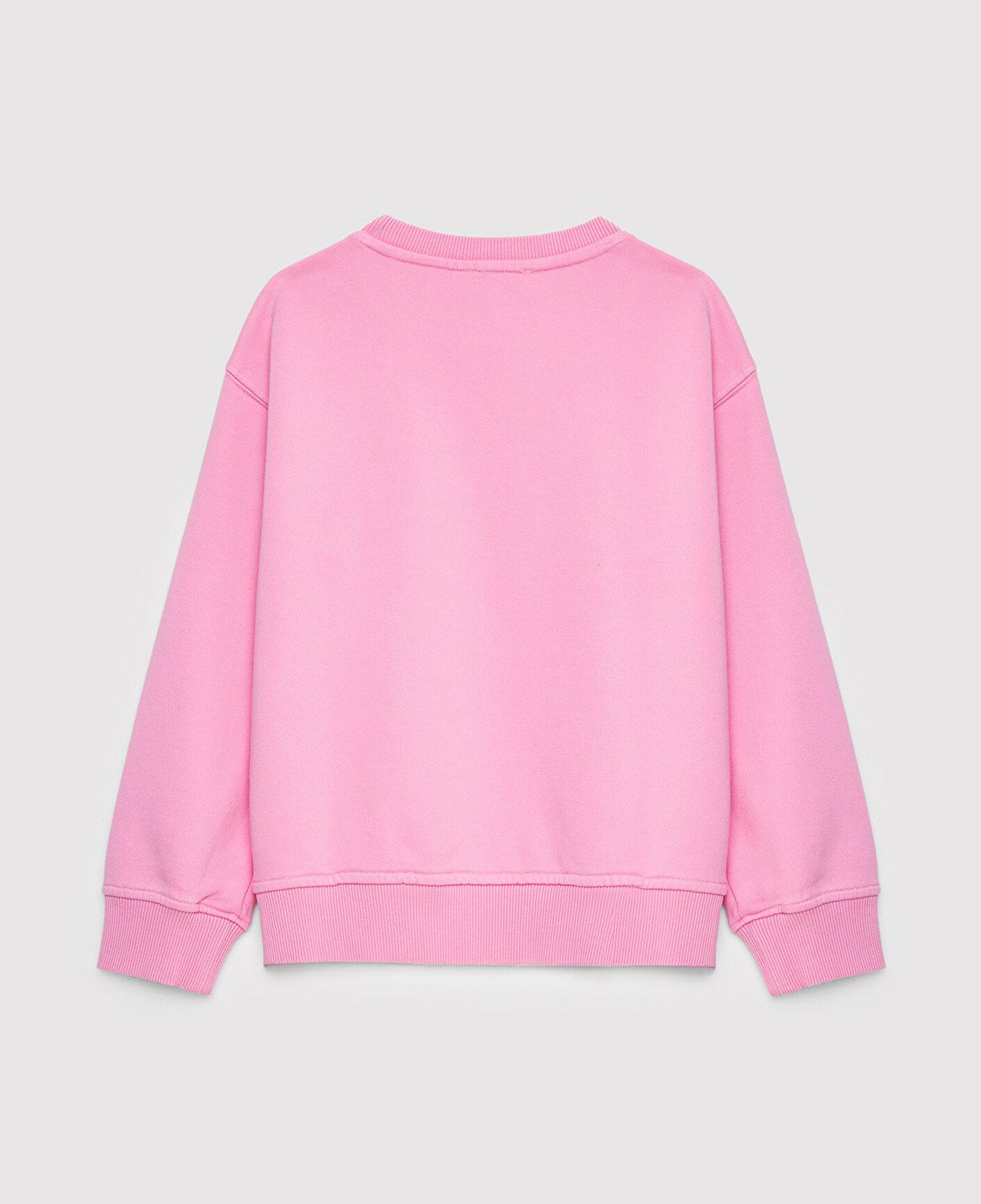 Mavi Kapüşonlu Pembe Sweatshirt 7S10190-71015