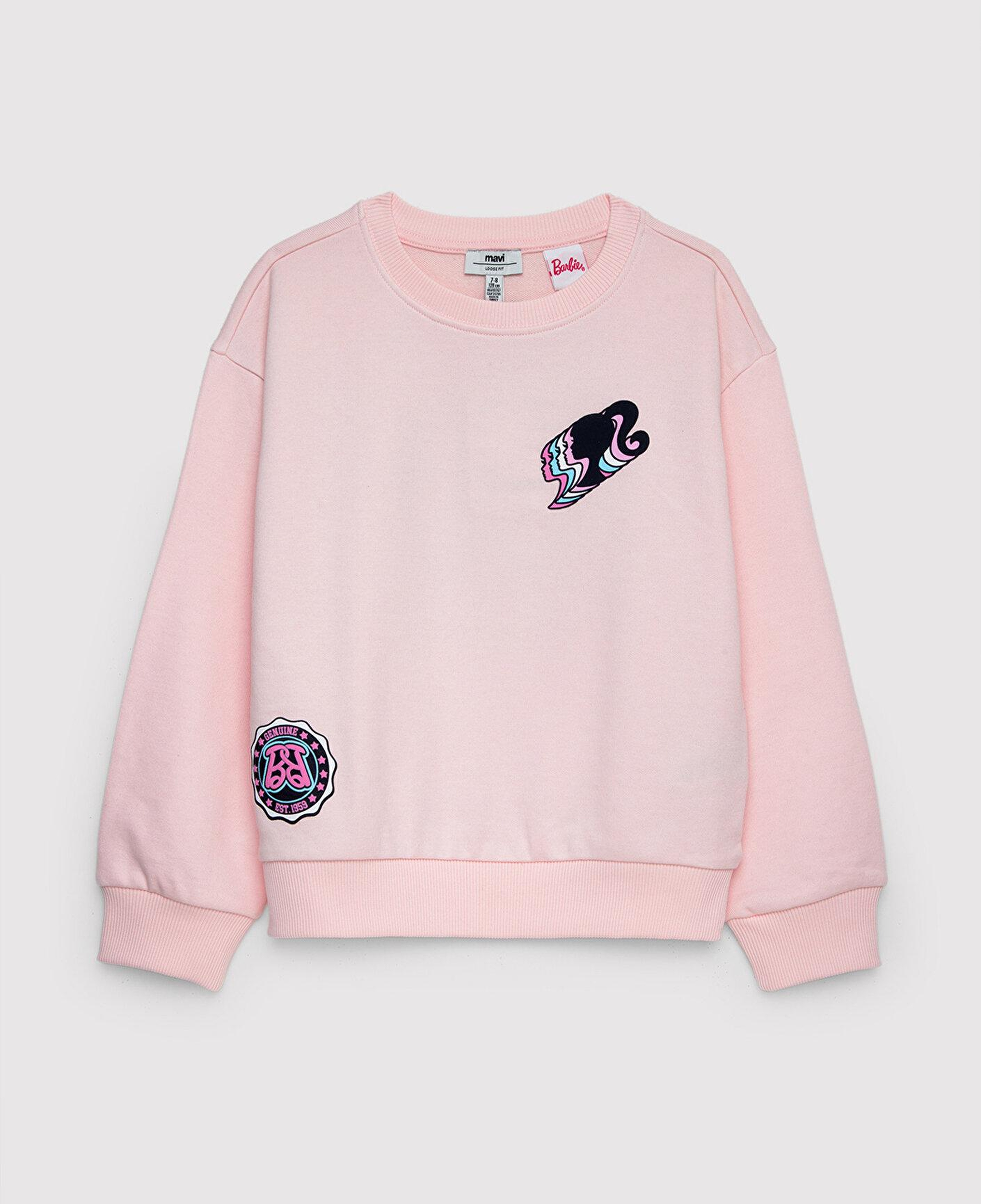 Mavi Barbie Baskılı Kapüşonsuz Sweatshirt 7S10209-90773
