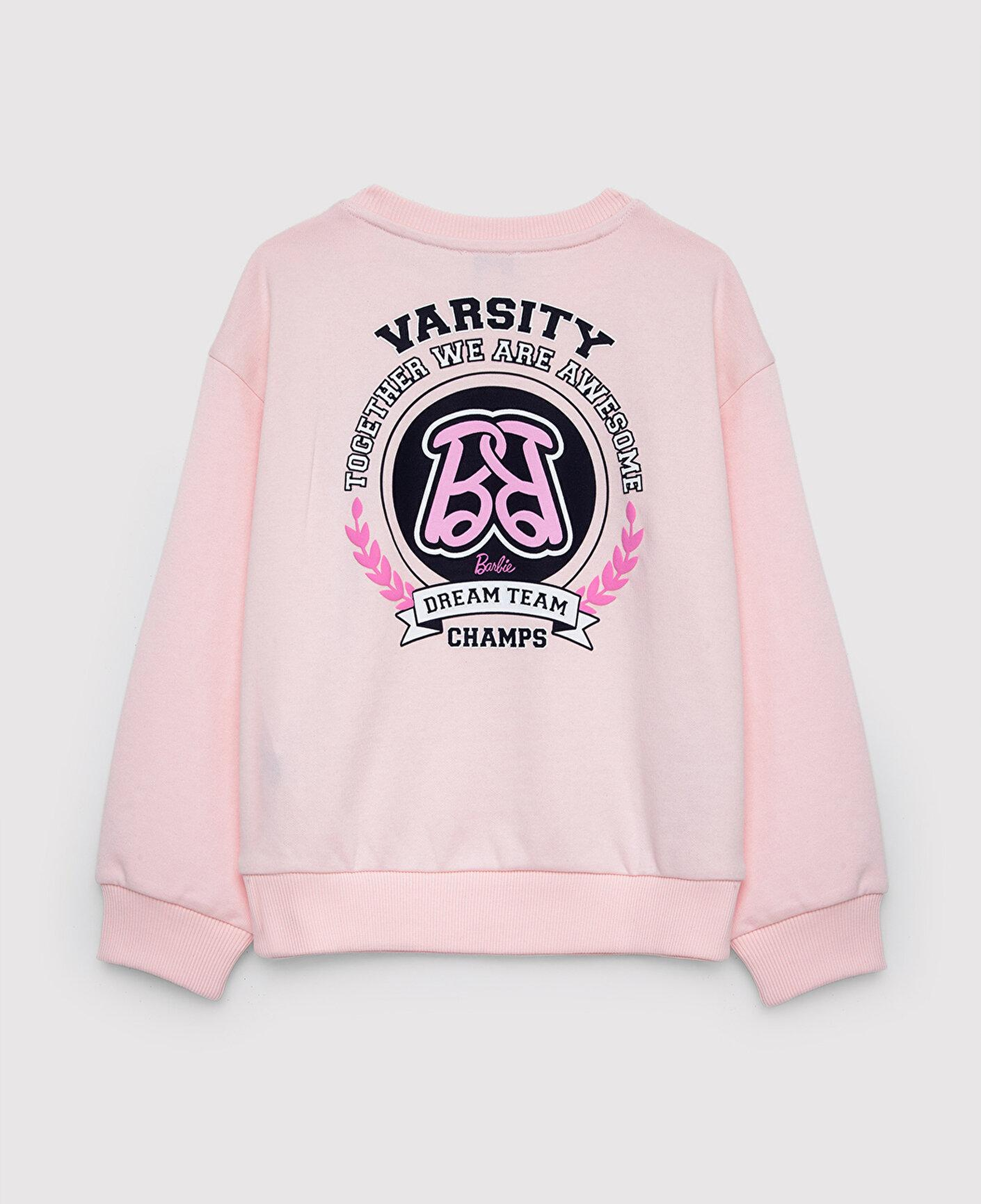 Mavi Barbie Baskılı Kapüşonsuz Sweatshirt 7S10209-90773