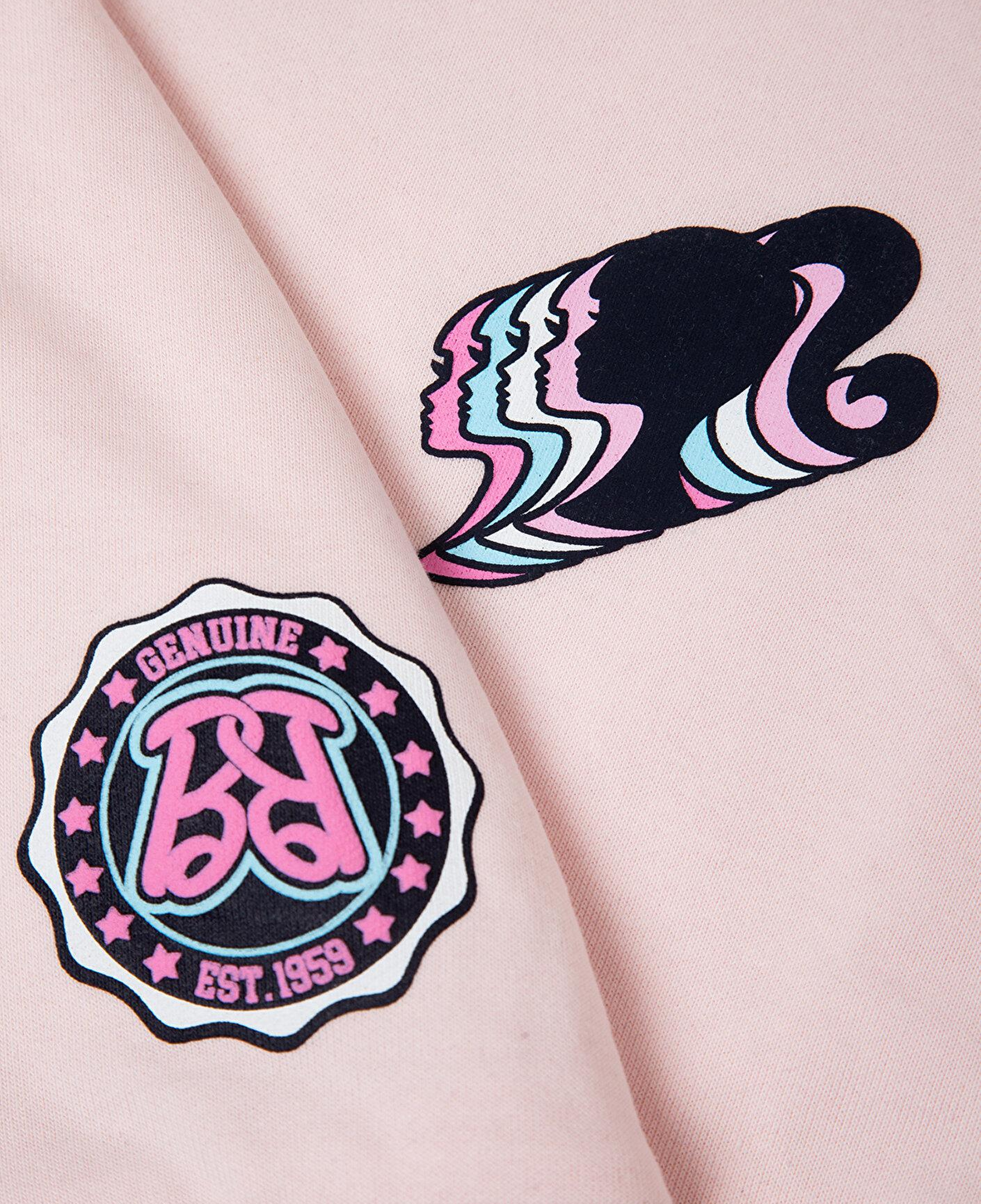 Mavi Barbie Baskılı Kapüşonsuz Sweatshirt 7S10209-90773