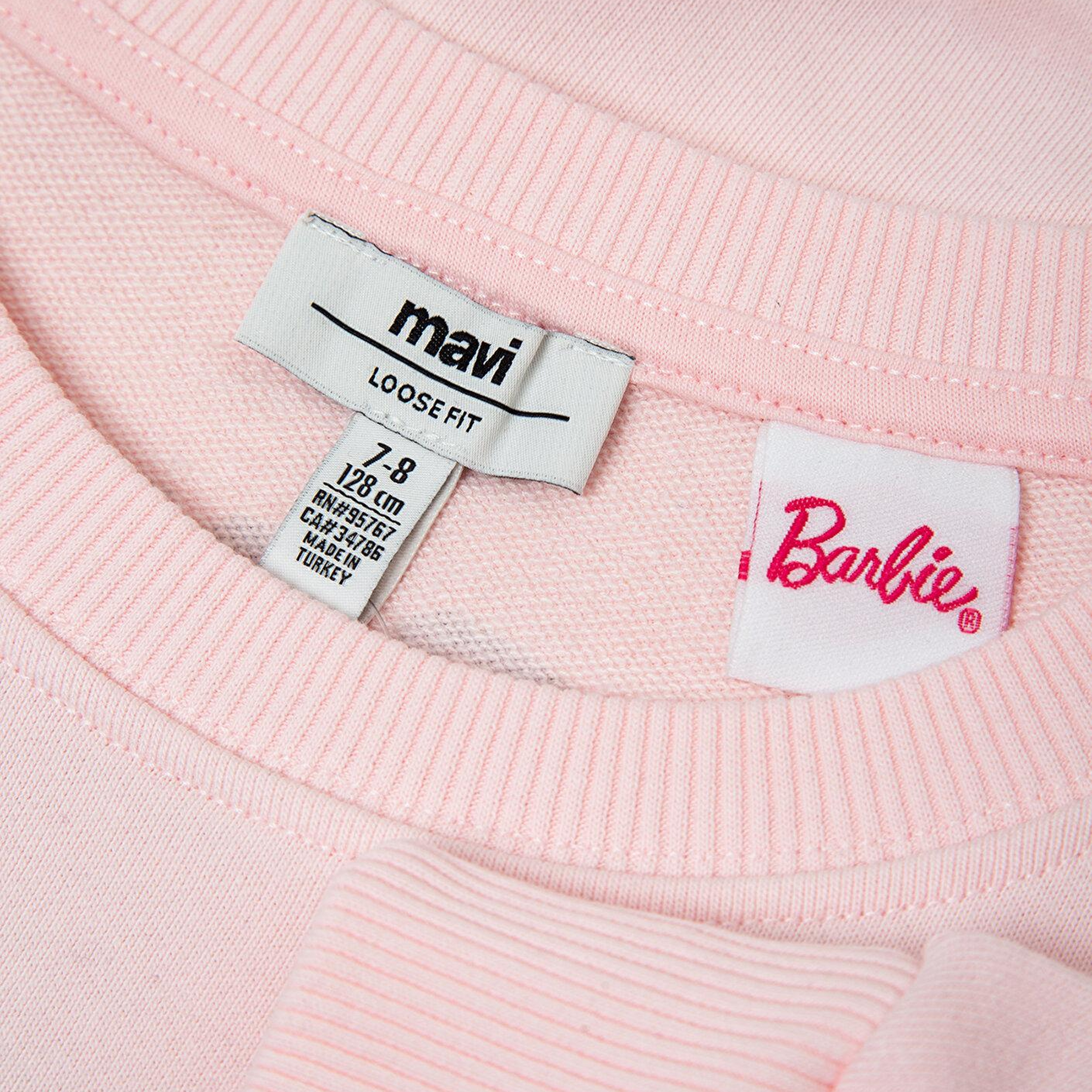 Mavi Barbie Baskılı Kapüşonsuz Sweatshirt 7S10209-90773