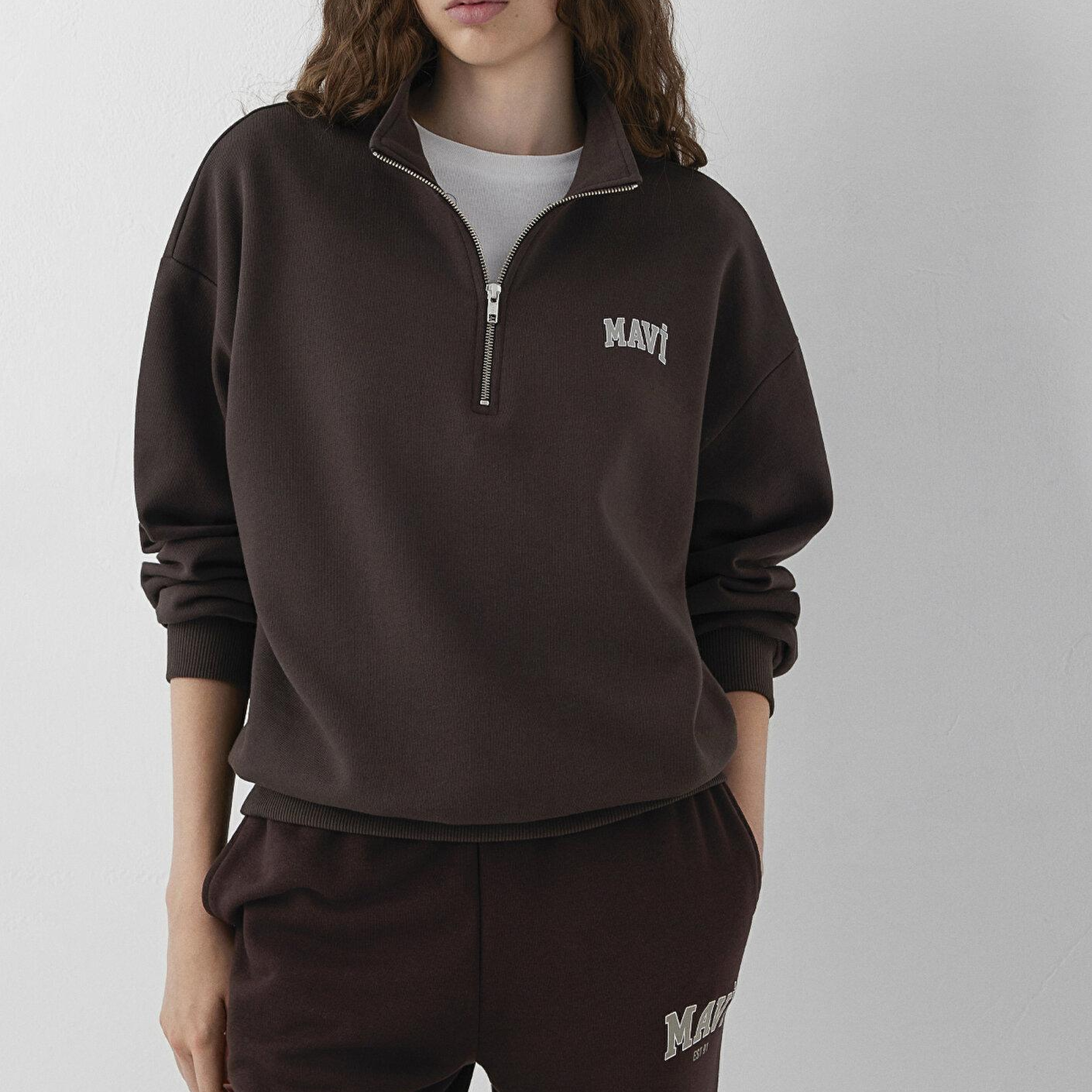 Mavi Kahverengi Sweatshirt 1S10179-70240