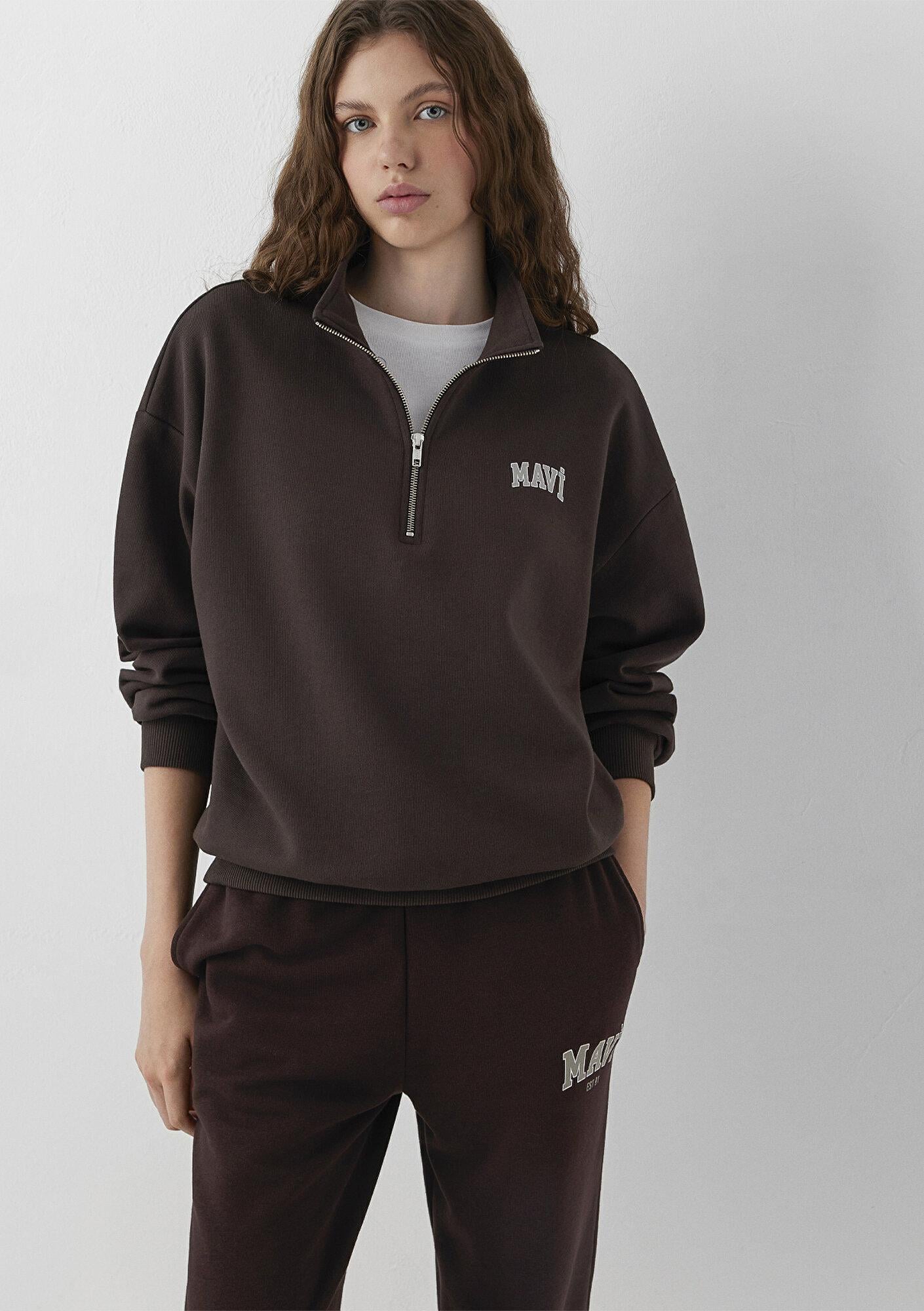Mavi Kahverengi Sweatshirt 1S10179-70240