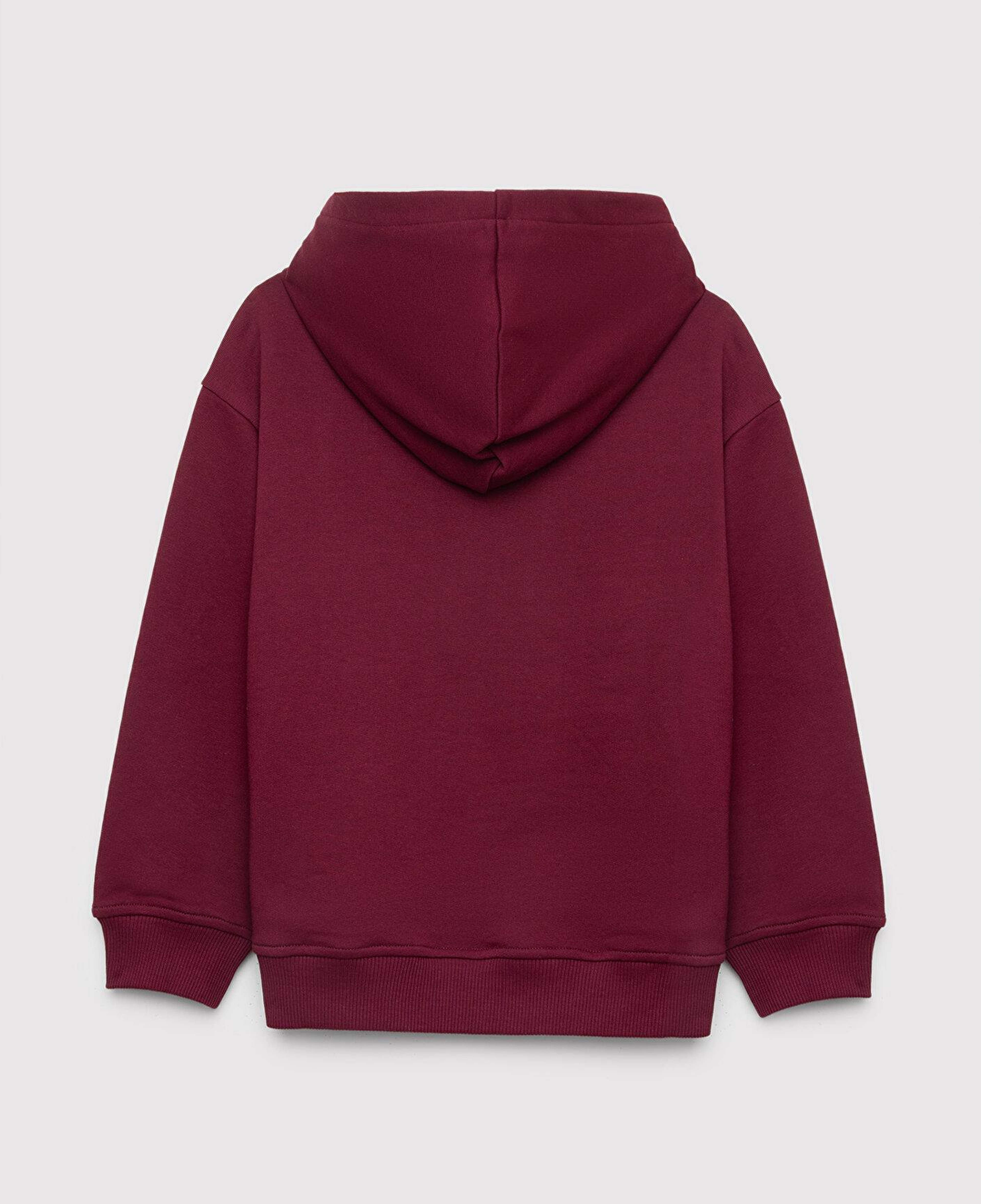 Mavi Kapüşonlu Bordo Sweatshirt 6S10143-70394