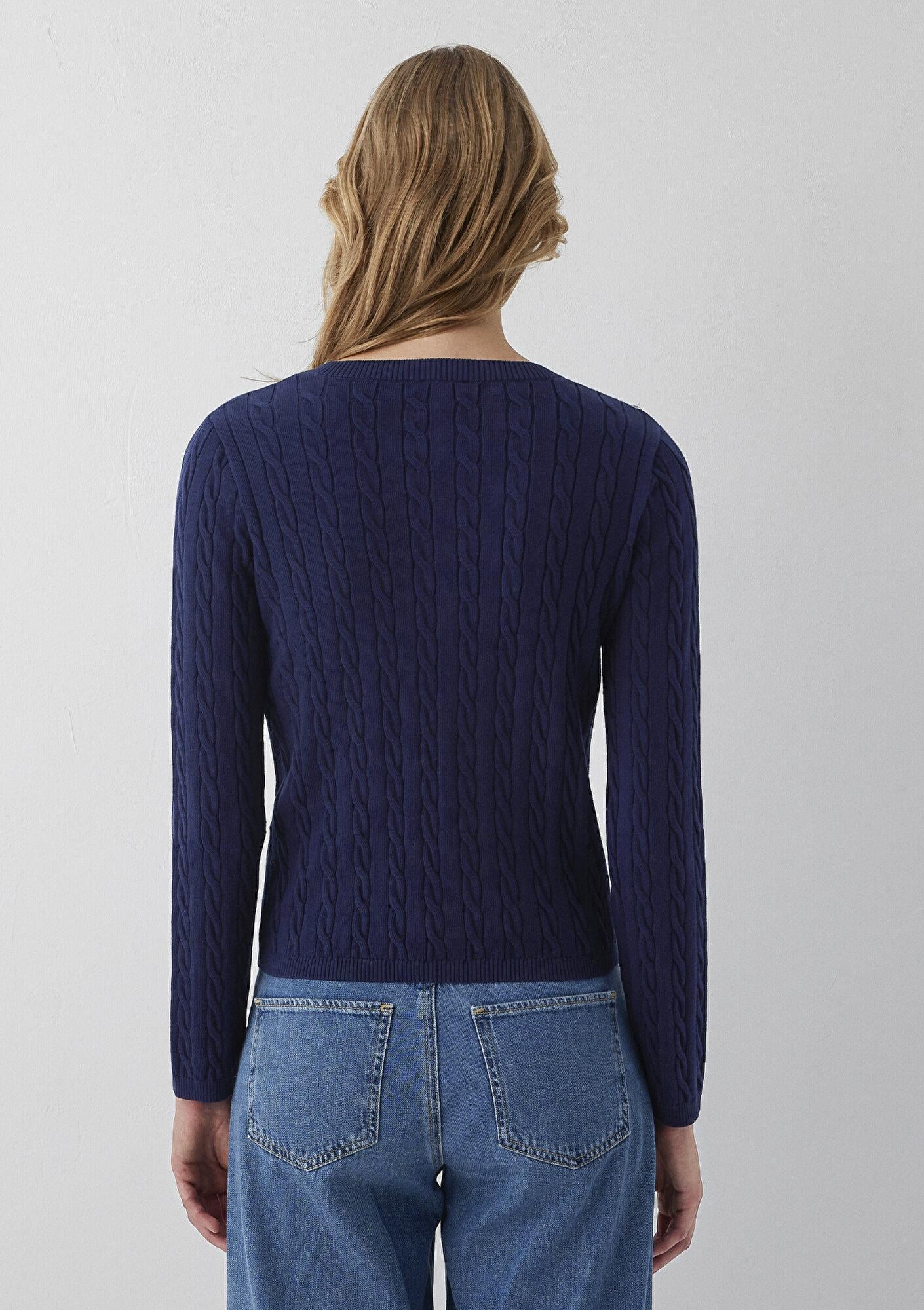 Mavi Lacivert Hırka Slim Fit / Dar Kesim 1710957-84371