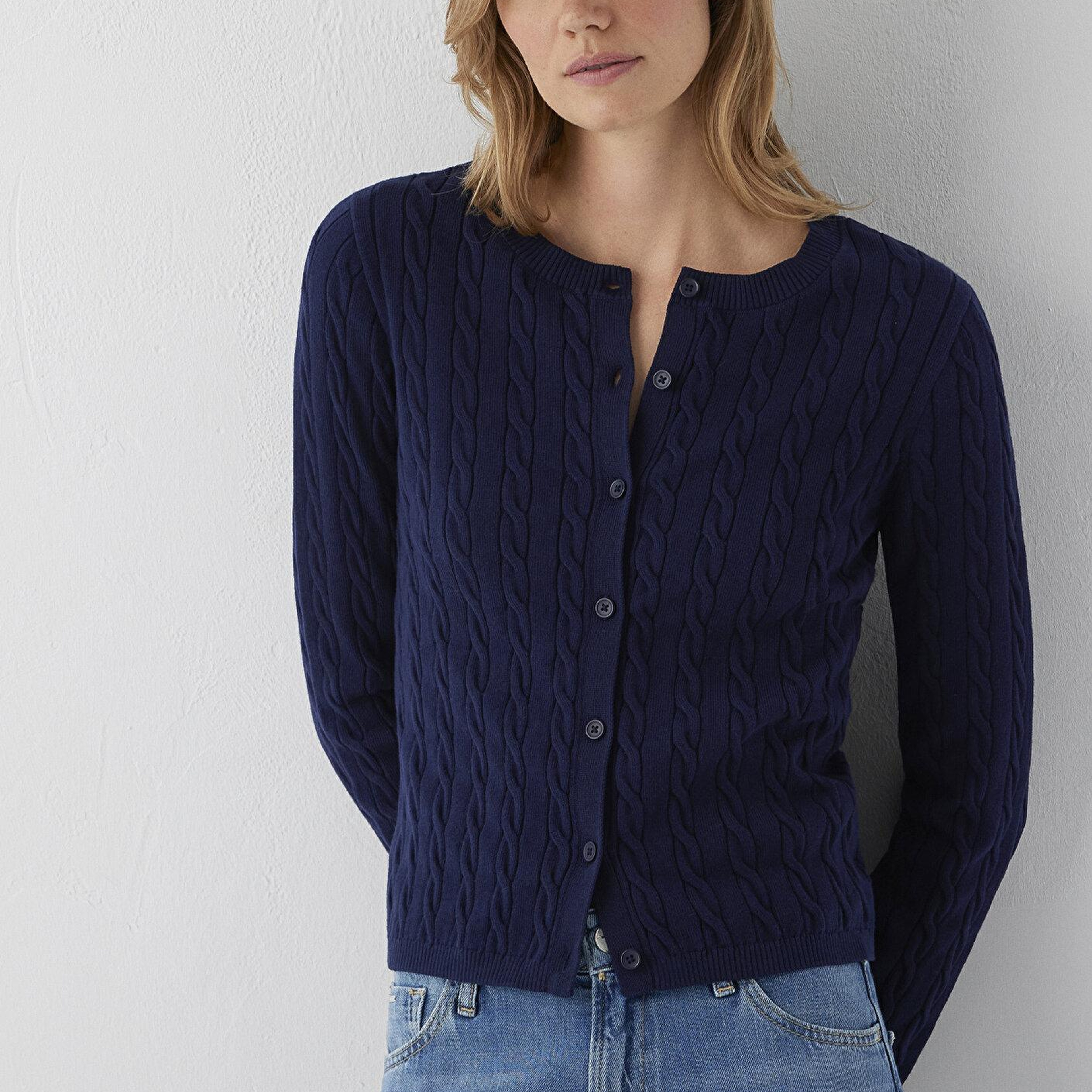 Mavi Lacivert Hırka Slim Fit / Dar Kesim 1710957-84371