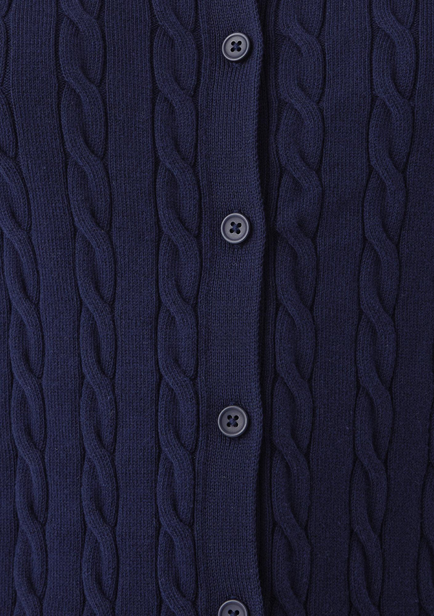 Mavi Lacivert Hırka Slim Fit / Dar Kesim 1710957-84371