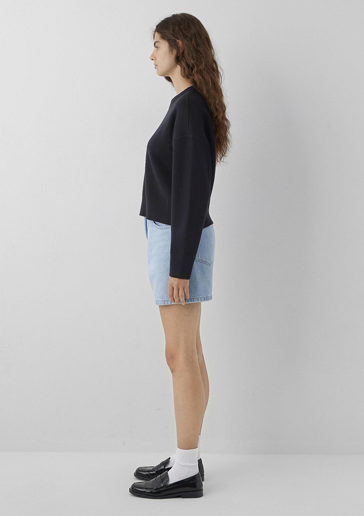 Mavi Syah Basic Kazak Loose Fit / Bol Rahat Kesim 1710933-900