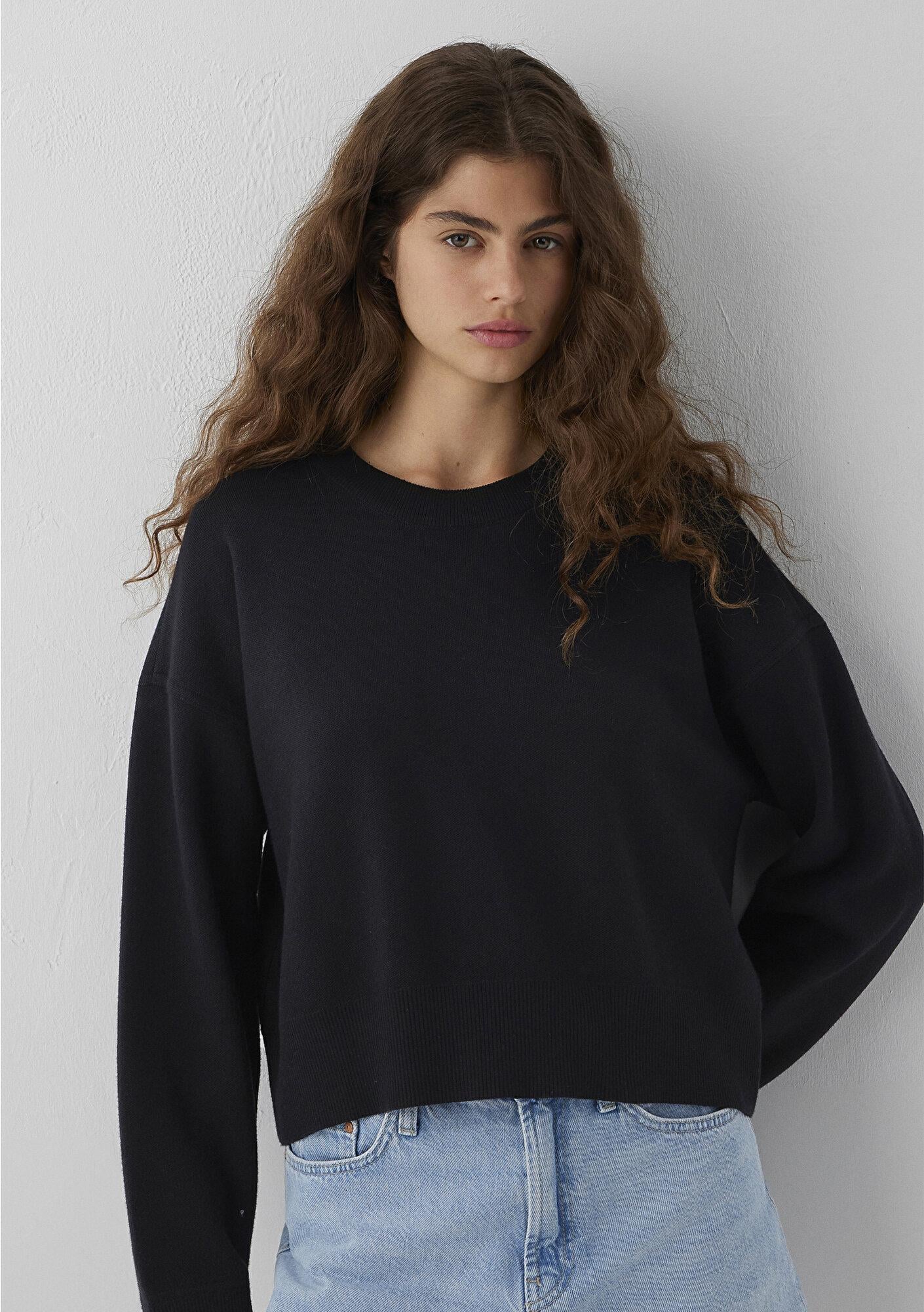 Mavi Syah Basic Kazak Loose Fit / Bol Rahat Kesim 1710933-900