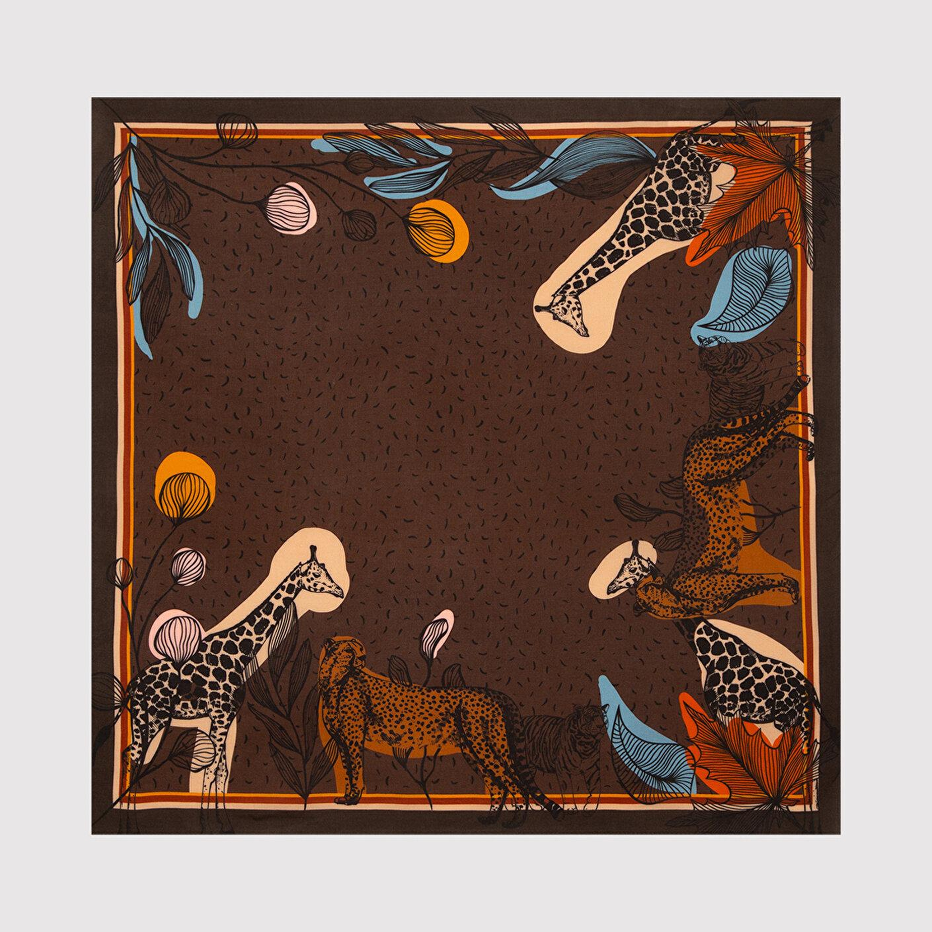 Mavi Kahverengi Bandana 1913405-35130