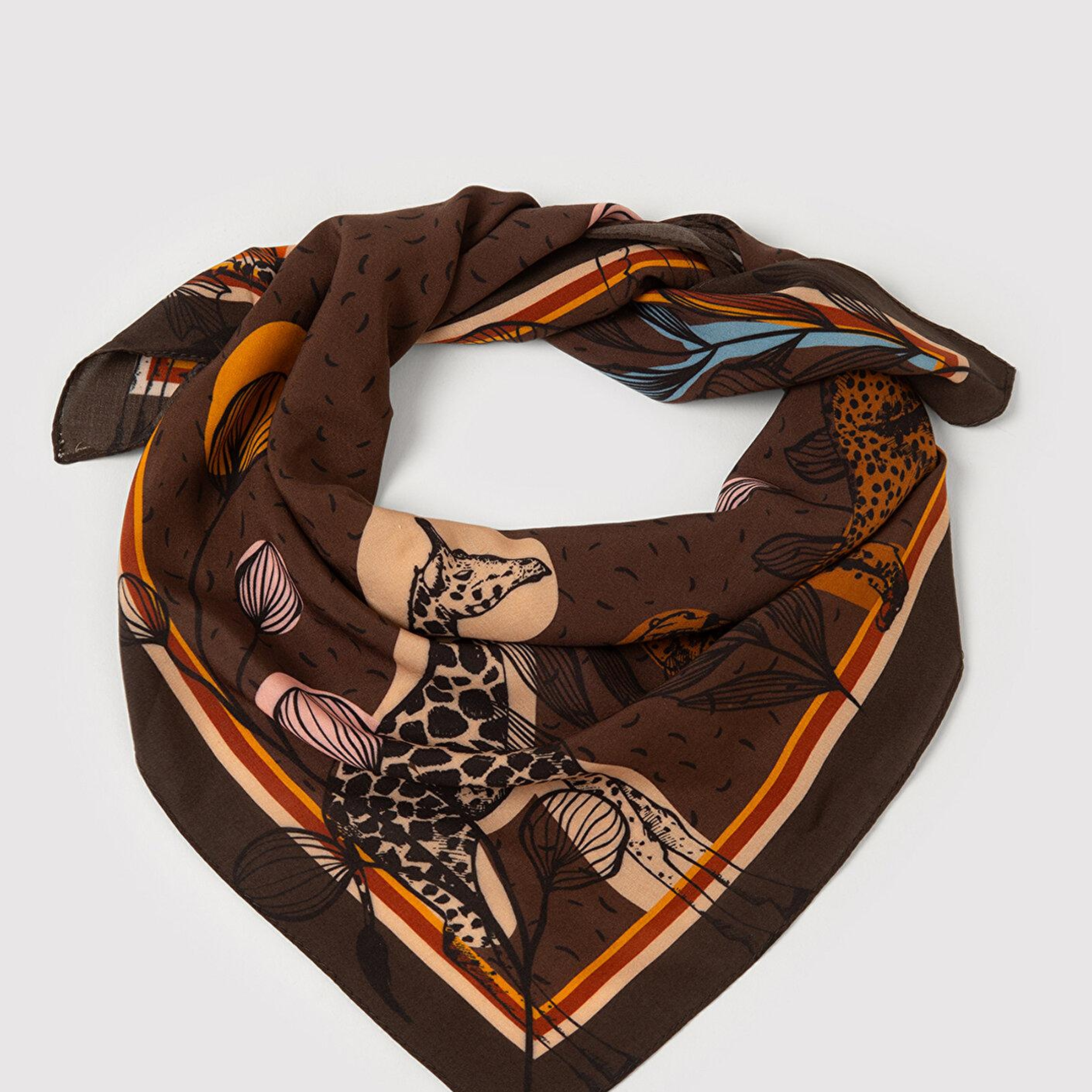 Mavi Kahverengi Bandana 1913405-35130