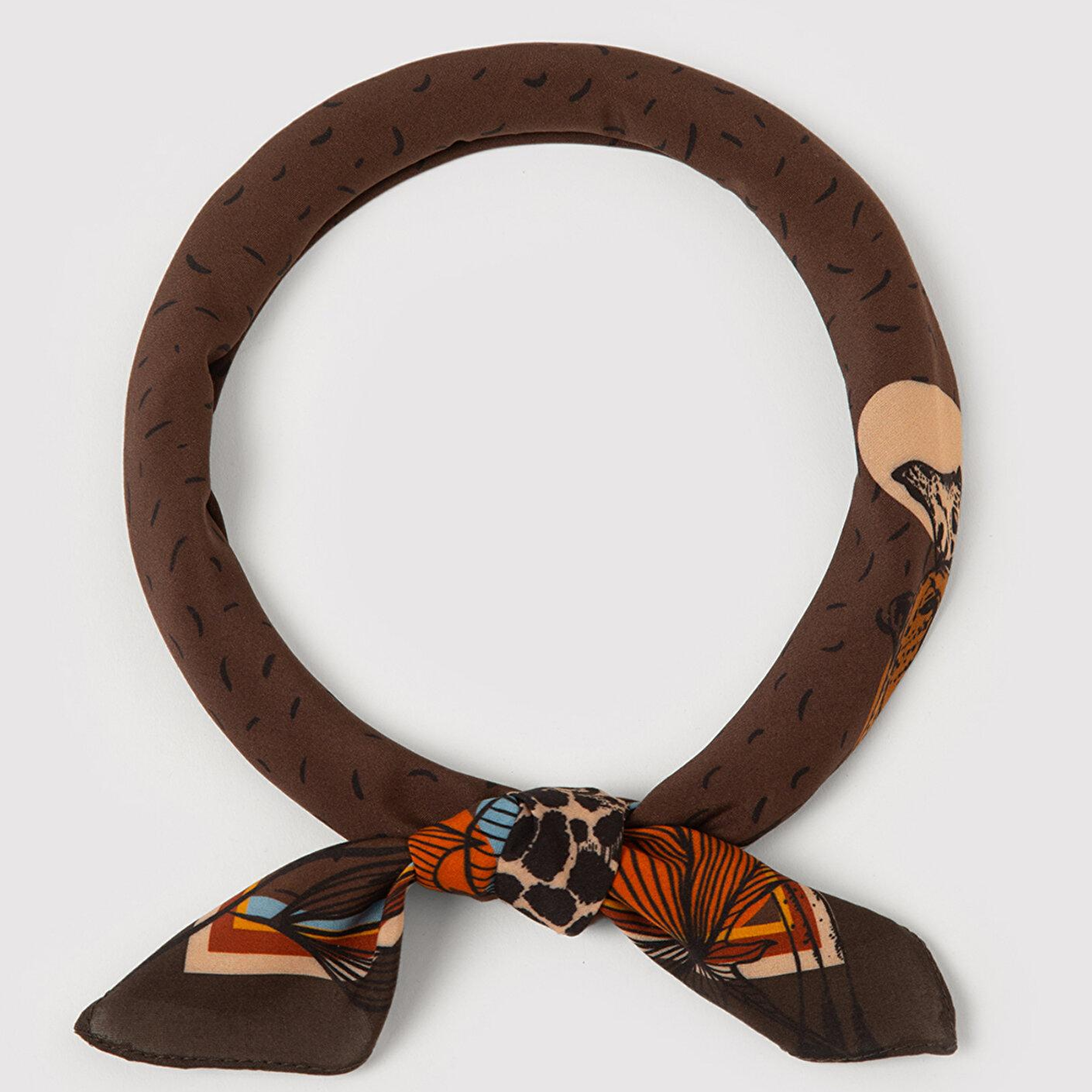 Mavi Kahverengi Bandana 1913405-35130