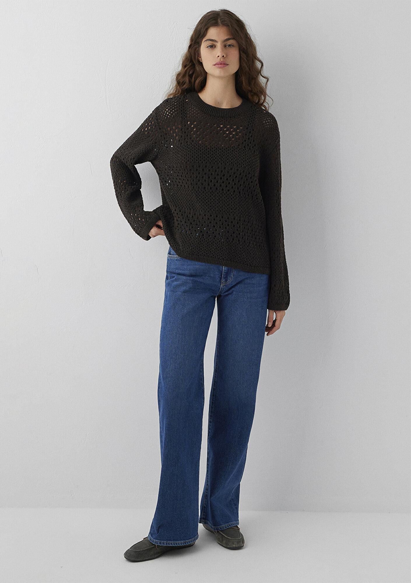 Mavi Kahverengi Kazak Regular Fit / Normal Kesim 1711015-88615