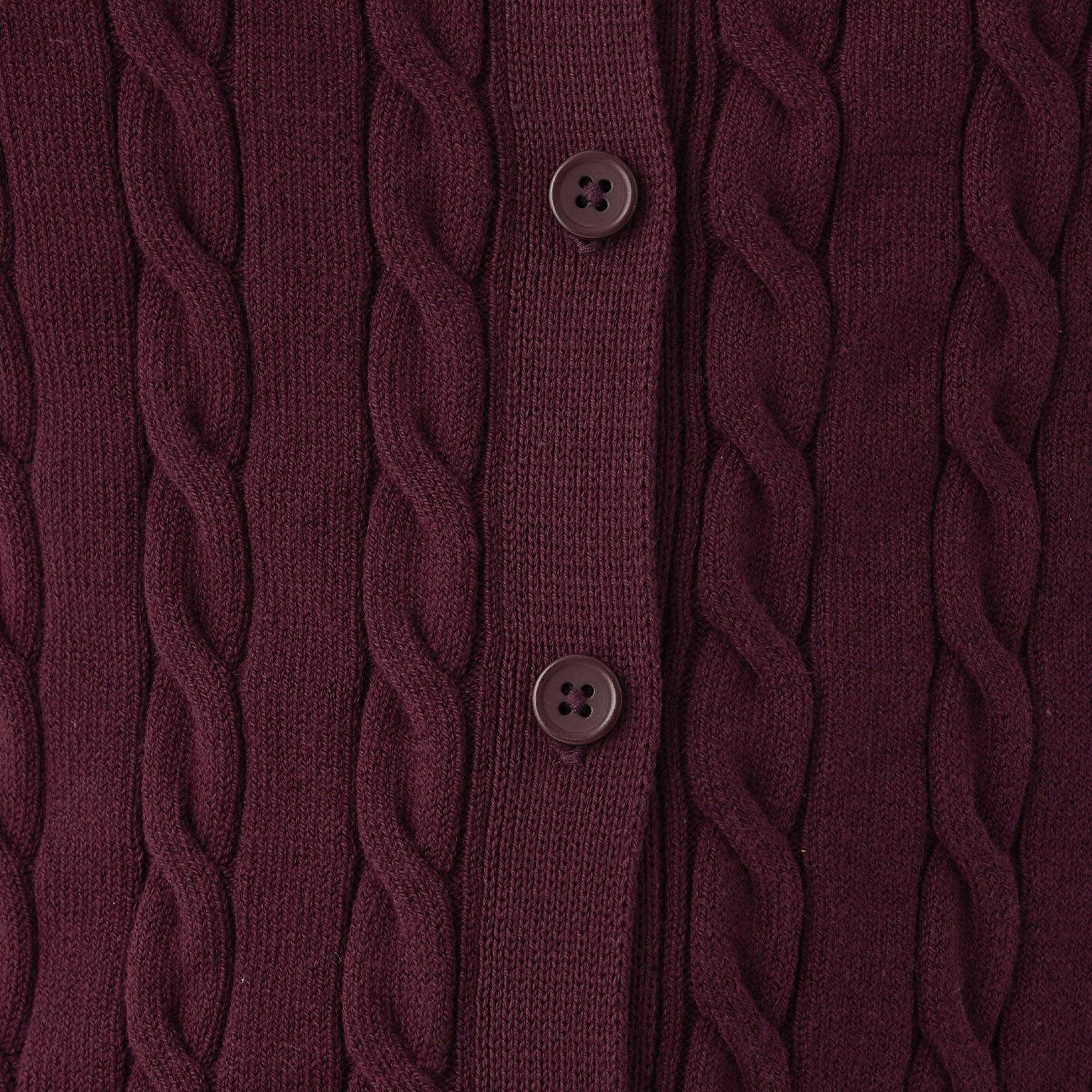 Mavi Bordo Hırka Slim Fit / Dar Kesim 1710957-87830