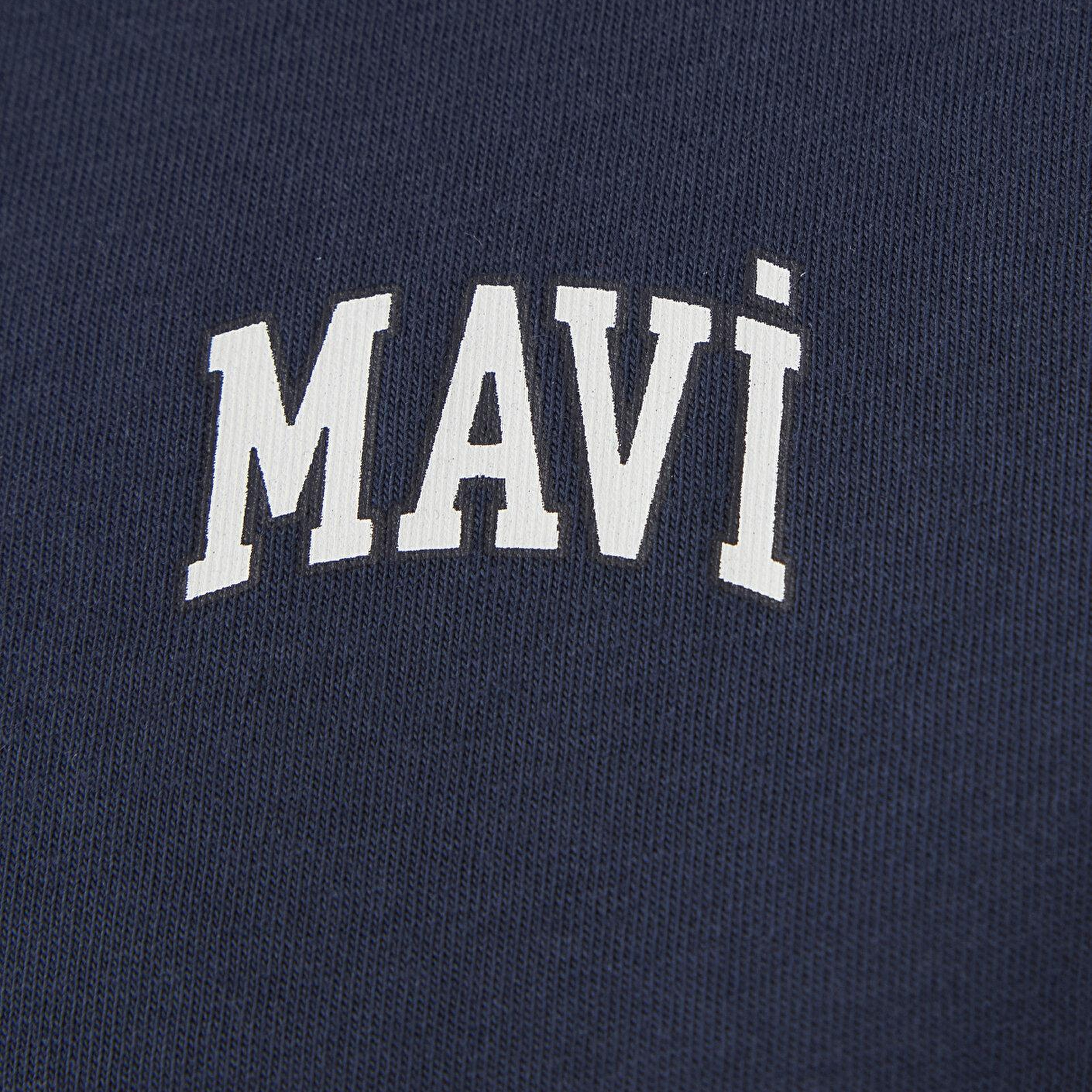 Mavi Mavi Logo Baskılı Lacivert Tişört Regular Fit / Normal Kesim 1611900-87524