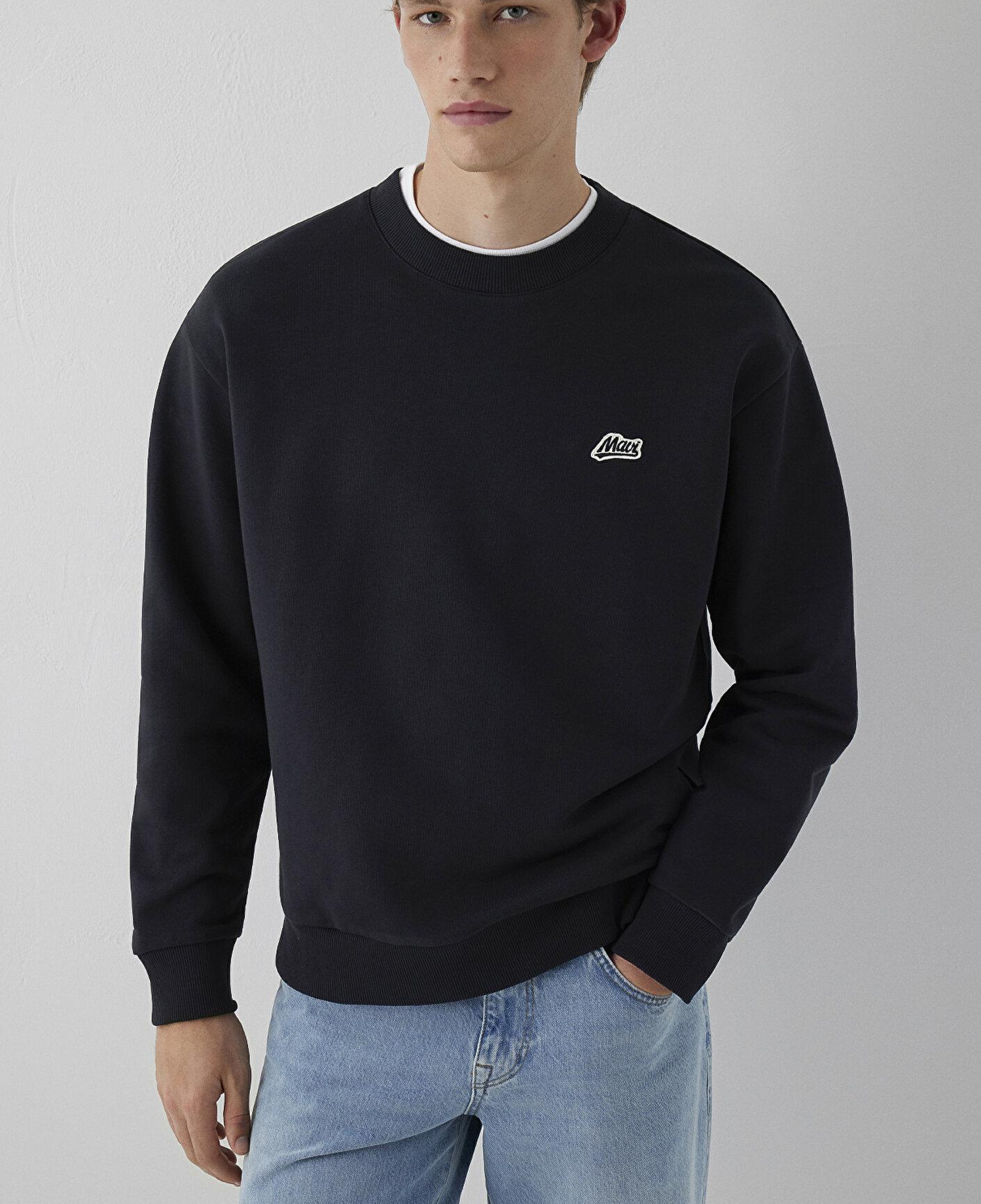 Mavi Mavi Patch Nakışlı Antrasit Sweatshirt 0S10611-80022