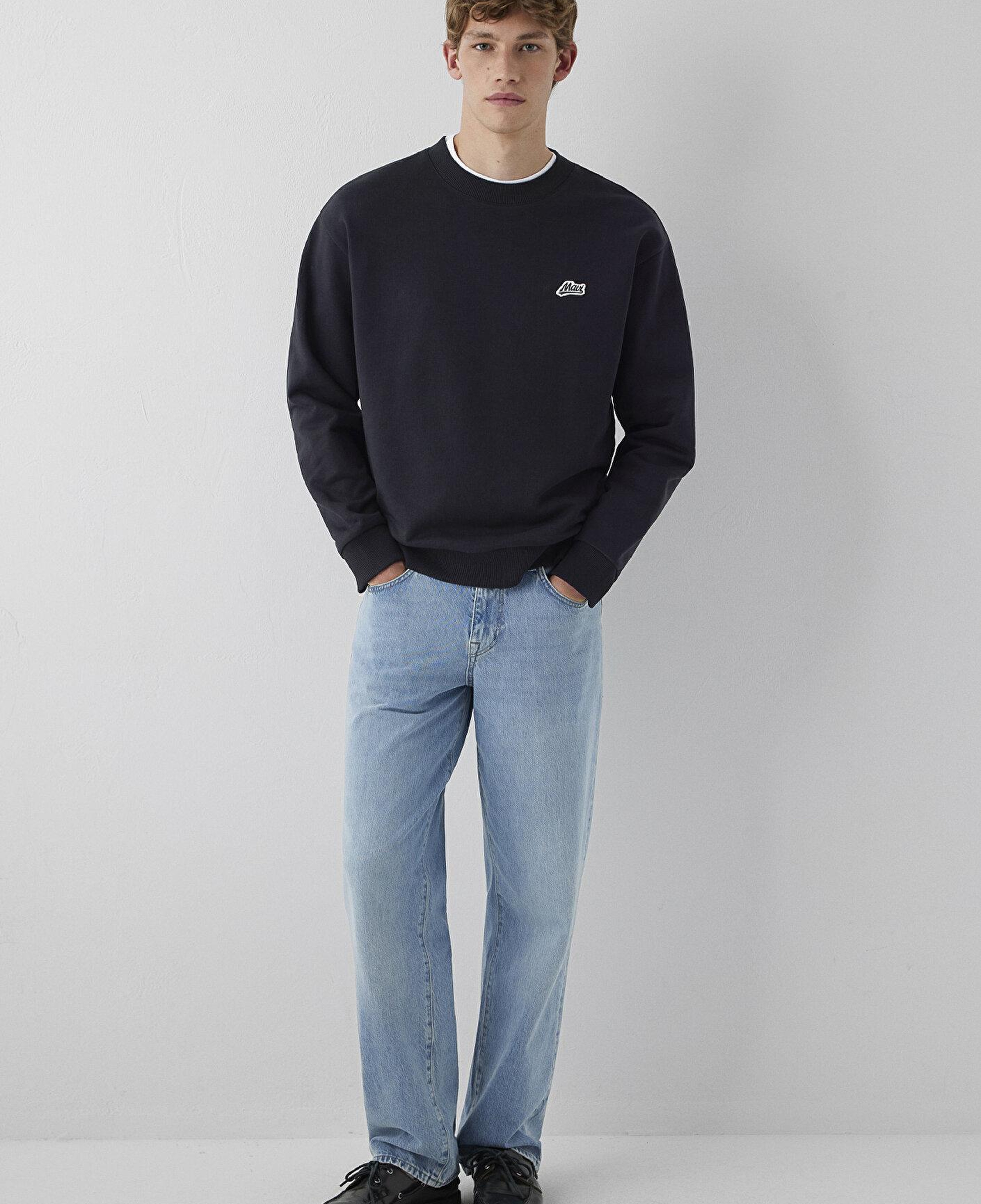 Mavi Mavi Patch Nakışlı Antrasit Sweatshirt 0S10611-80022