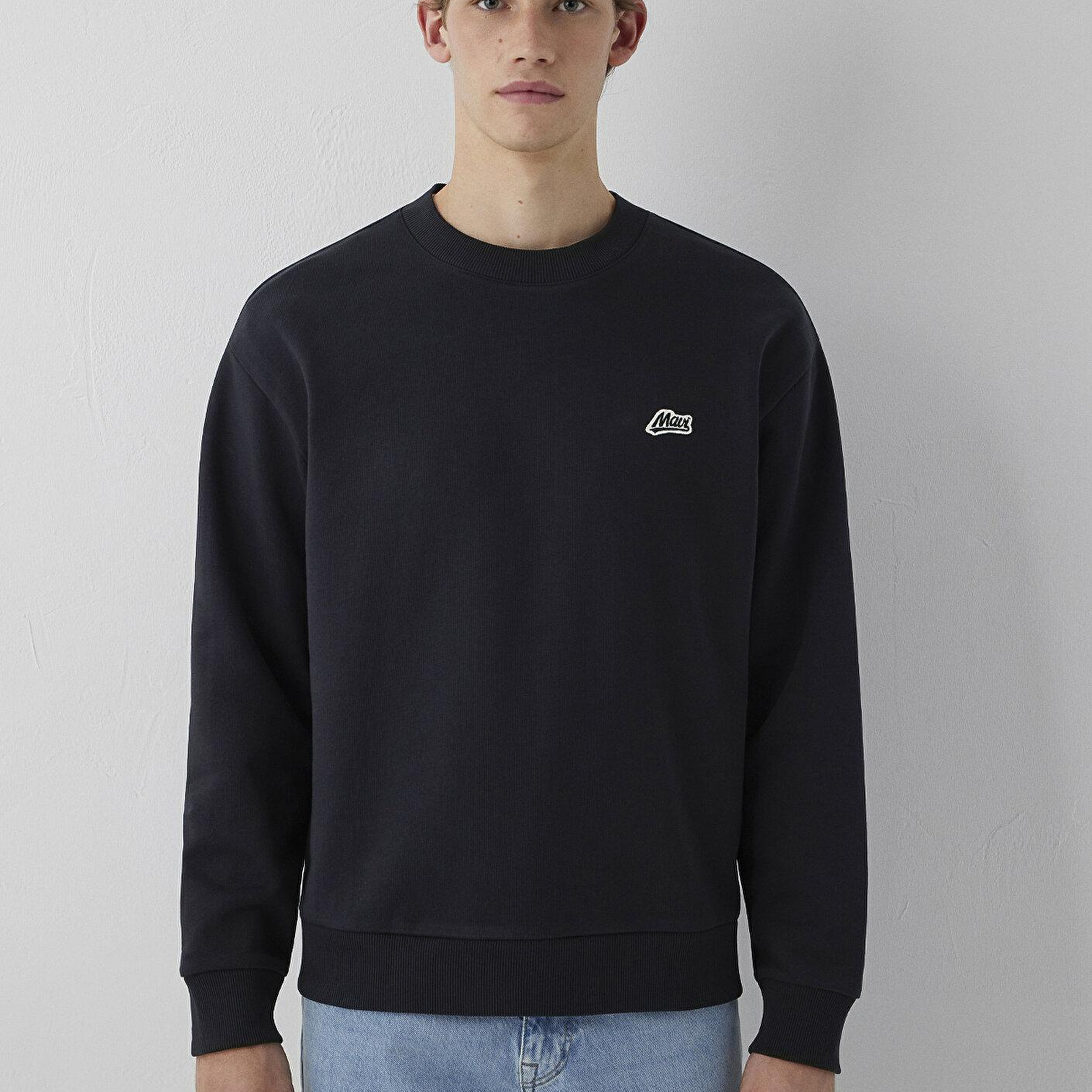 Mavi Mavi Patch Nakışlı Antrasit Sweatshirt 0S10611-80022