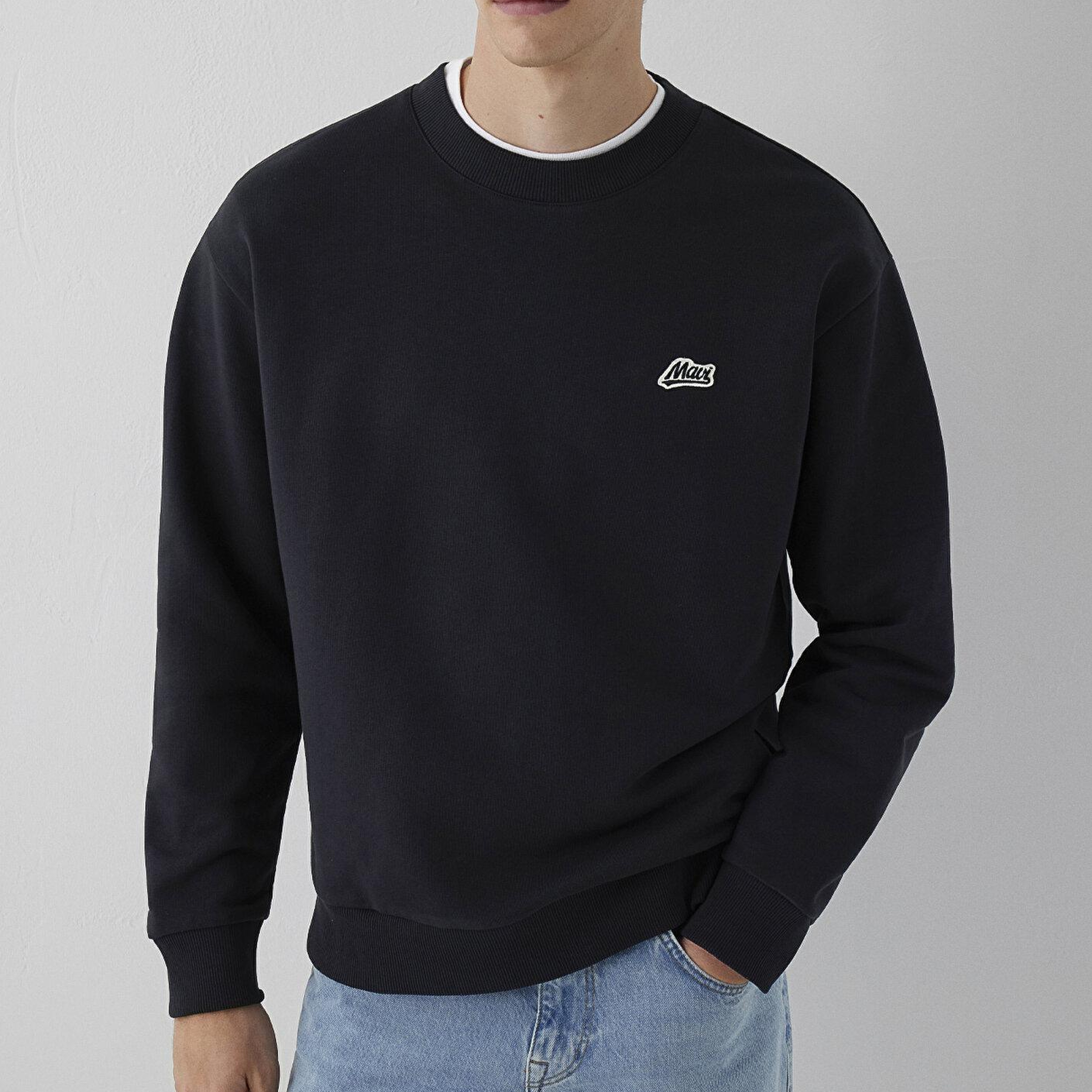 Mavi Mavi Patch Nakışlı Antrasit Sweatshirt 0S10611-80022