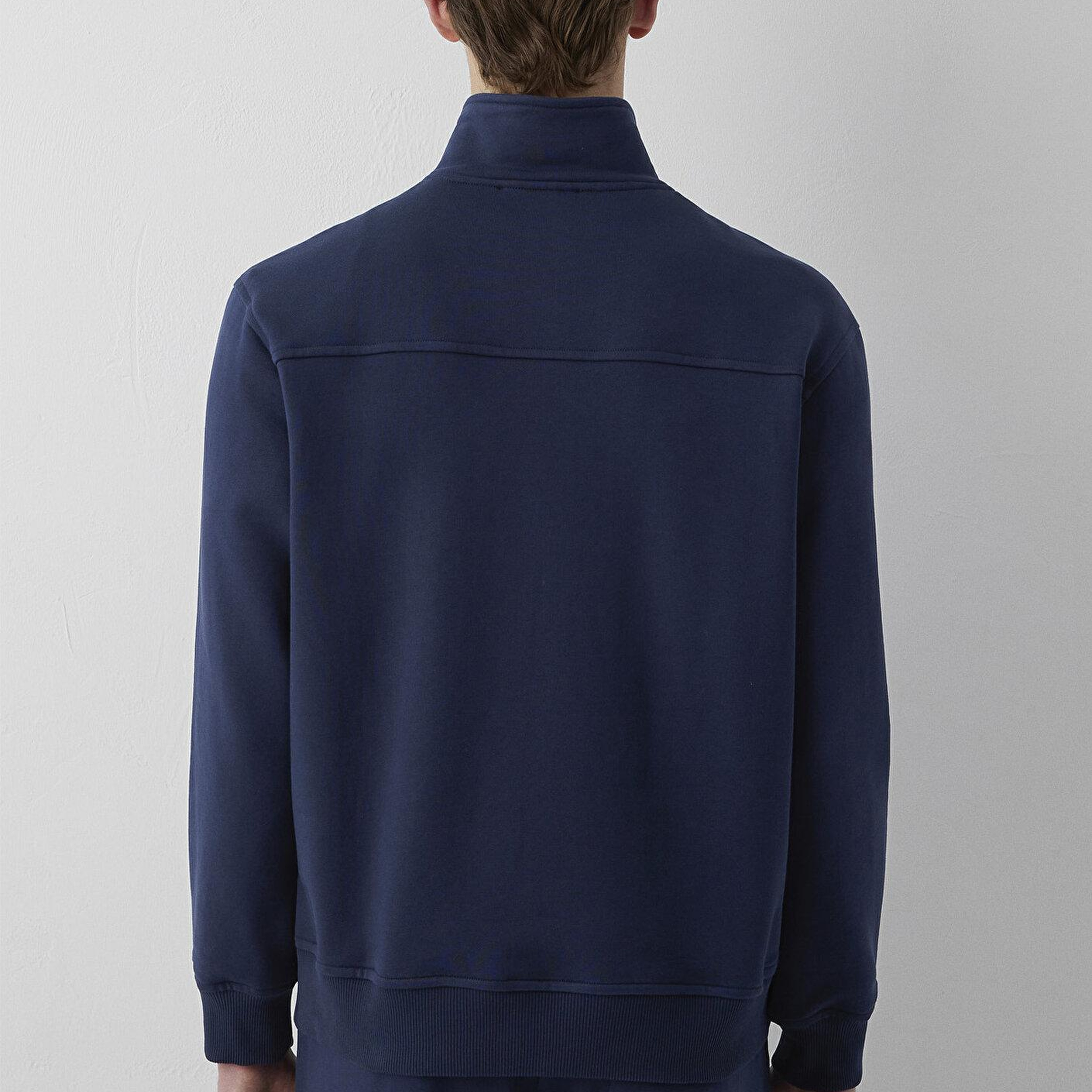 Mavi Mavi Patch Nakışlı Yarı Fermuarlı Lacivert Sweatshirt 0S10613-70490