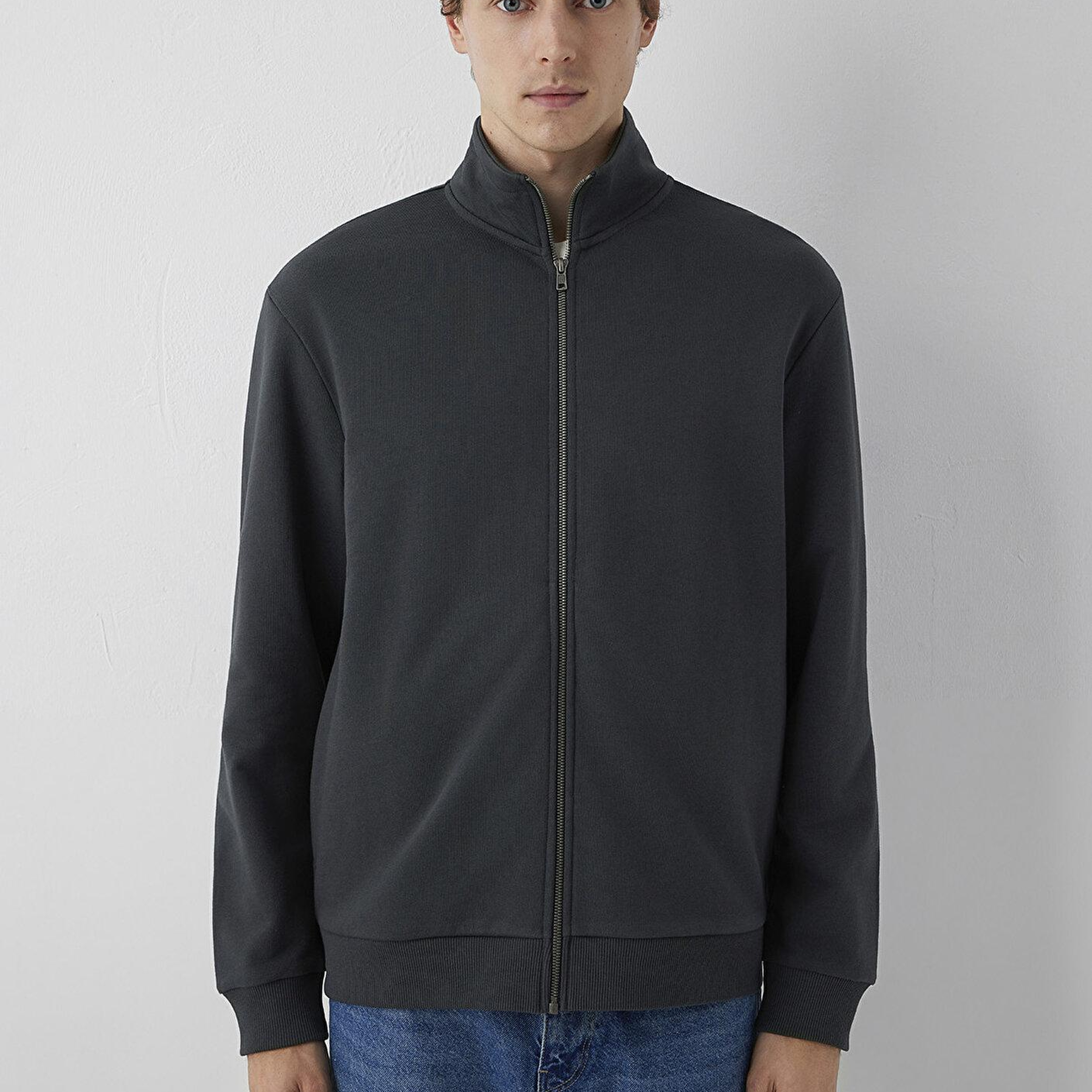 Mavi Fermuarlı Antrasit Sweatshirt 0S10653-91268
