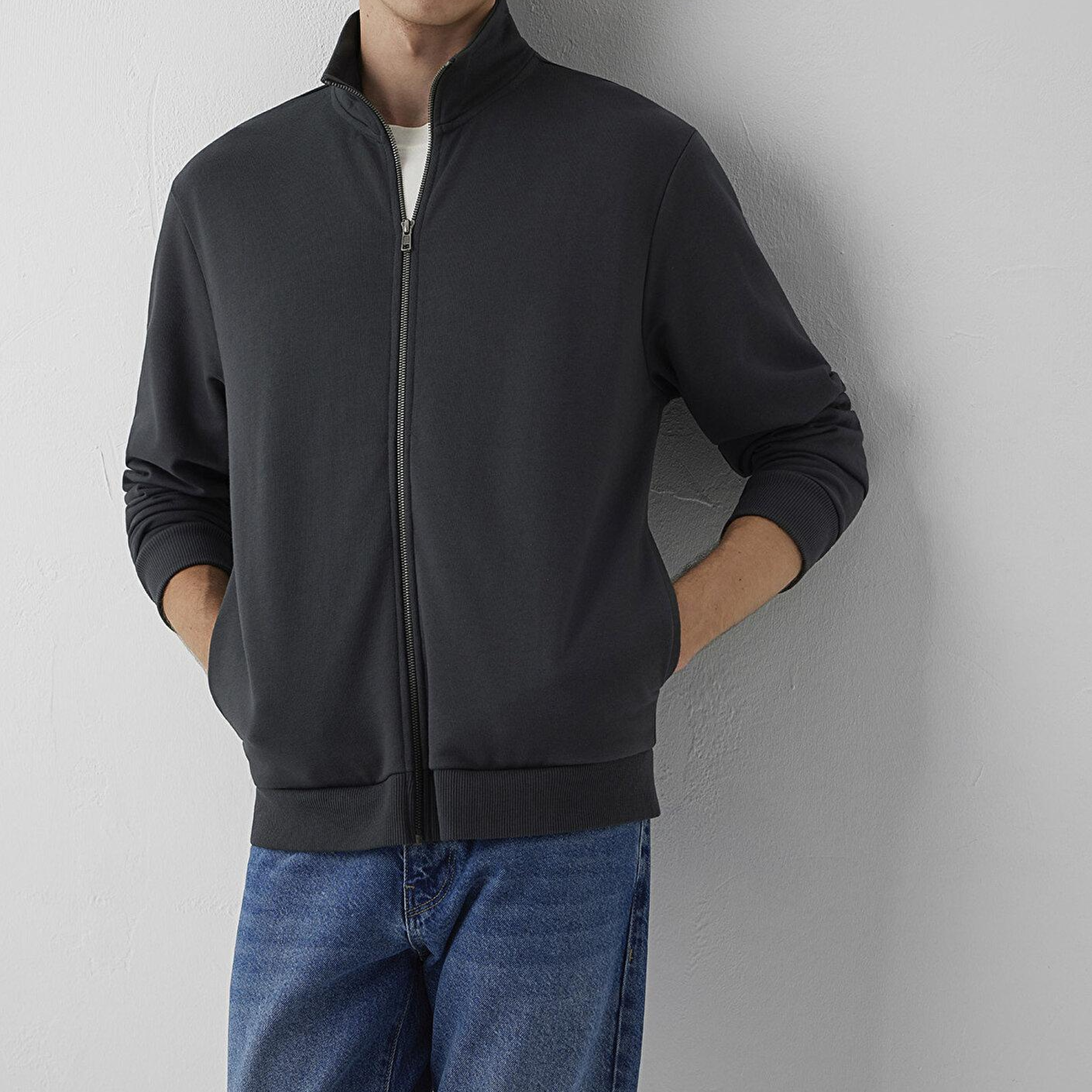 Mavi Fermuarlı Antrasit Sweatshirt 0S10653-91268