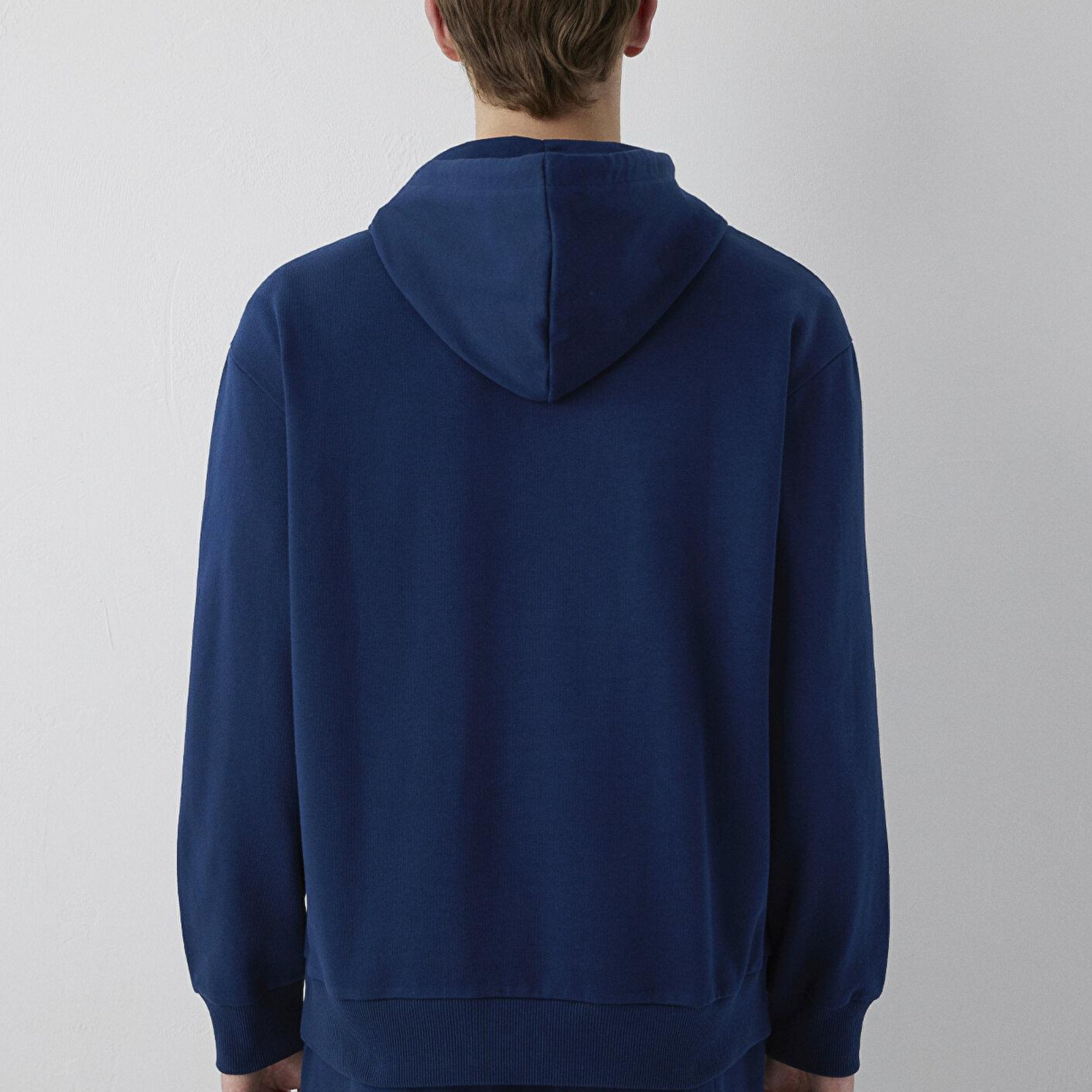 Mavi Mavi Logo Baskılı Kapüşonlu Lacivert Sweatshirt 0S10656-89353