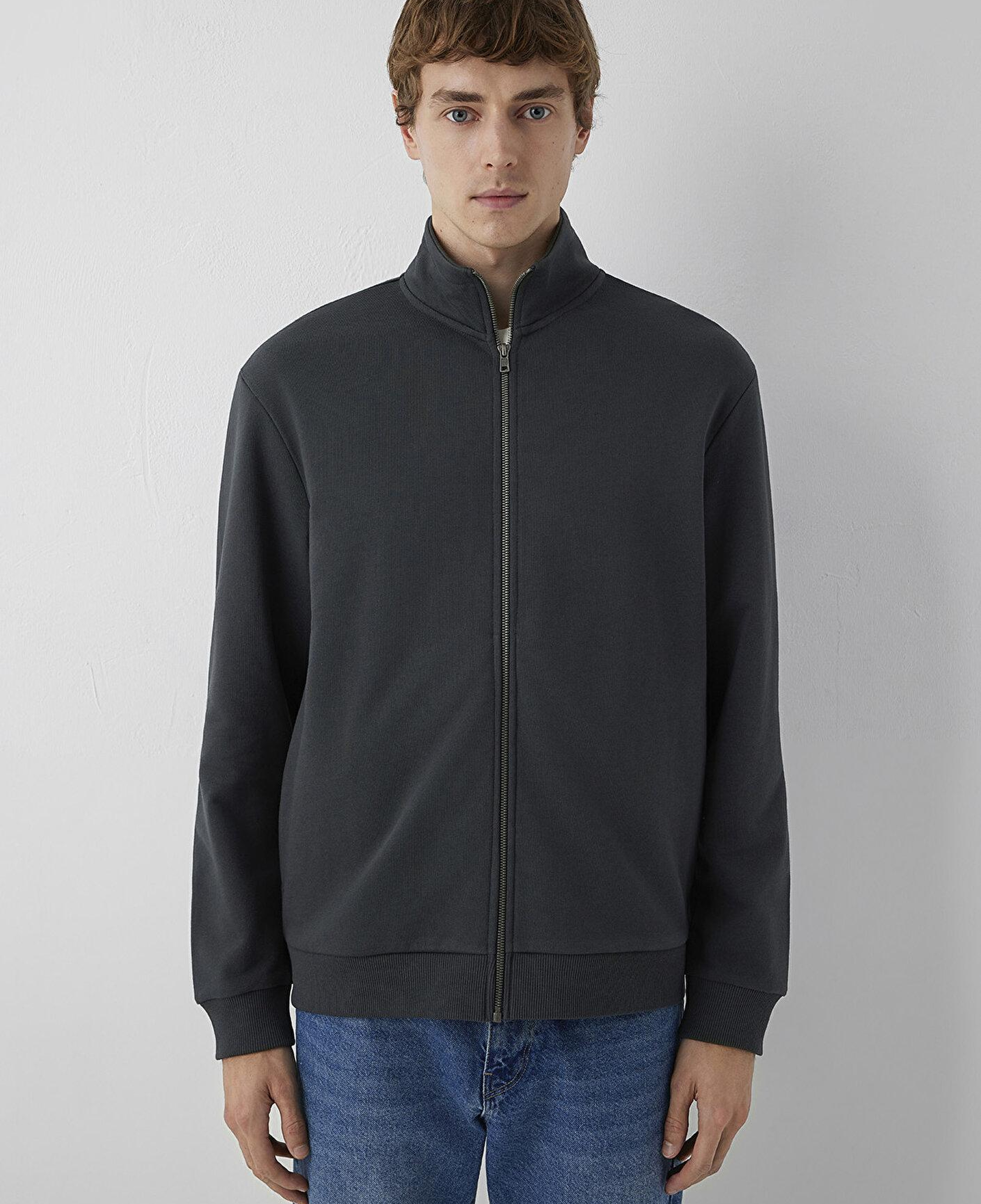 Mavi Fermuarlı Antrasit Sweatshirt 0S10653-91268