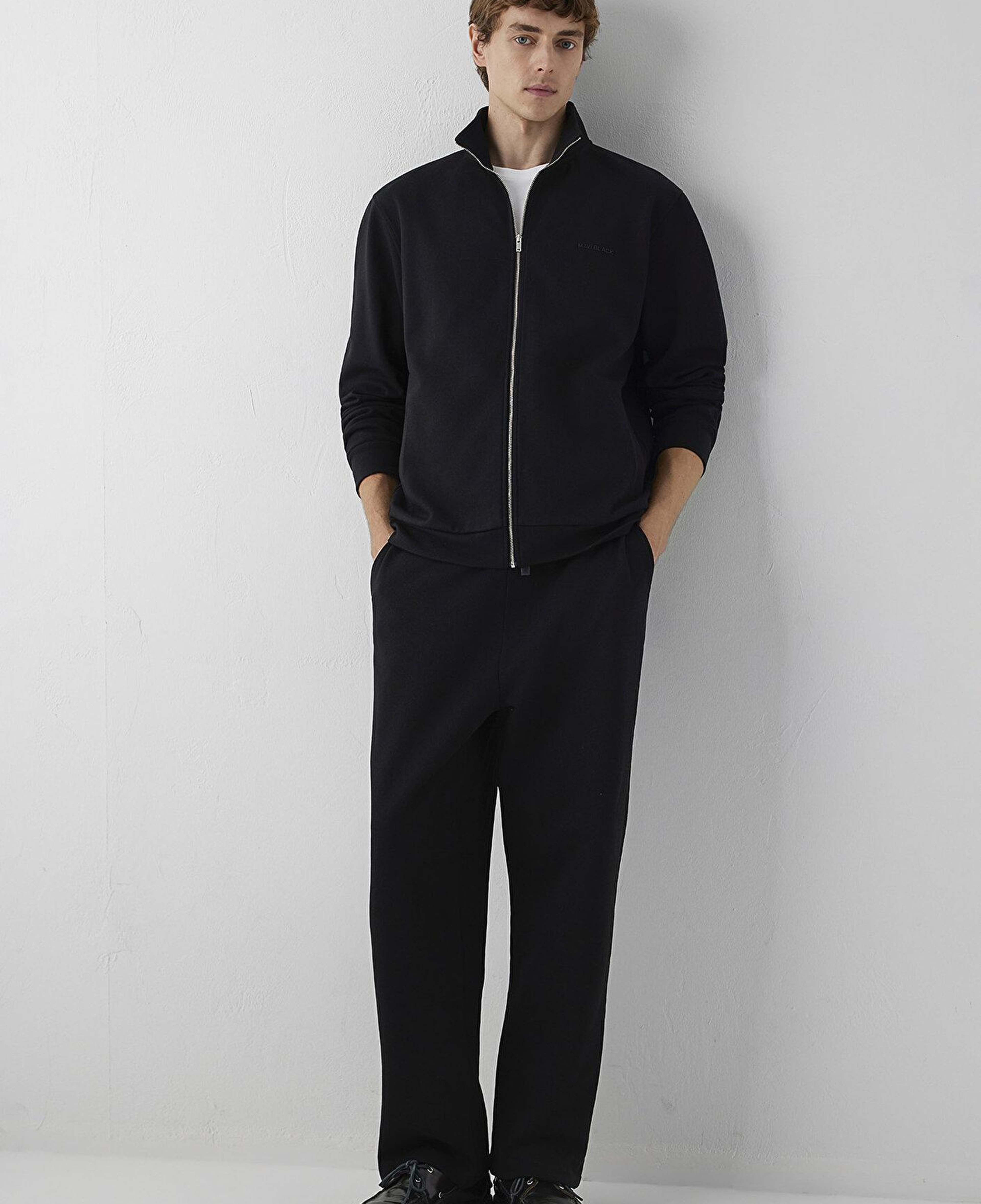 Mavi Mavi Black Fermuarlı Siyah Sweatshirt 0S10628-900
