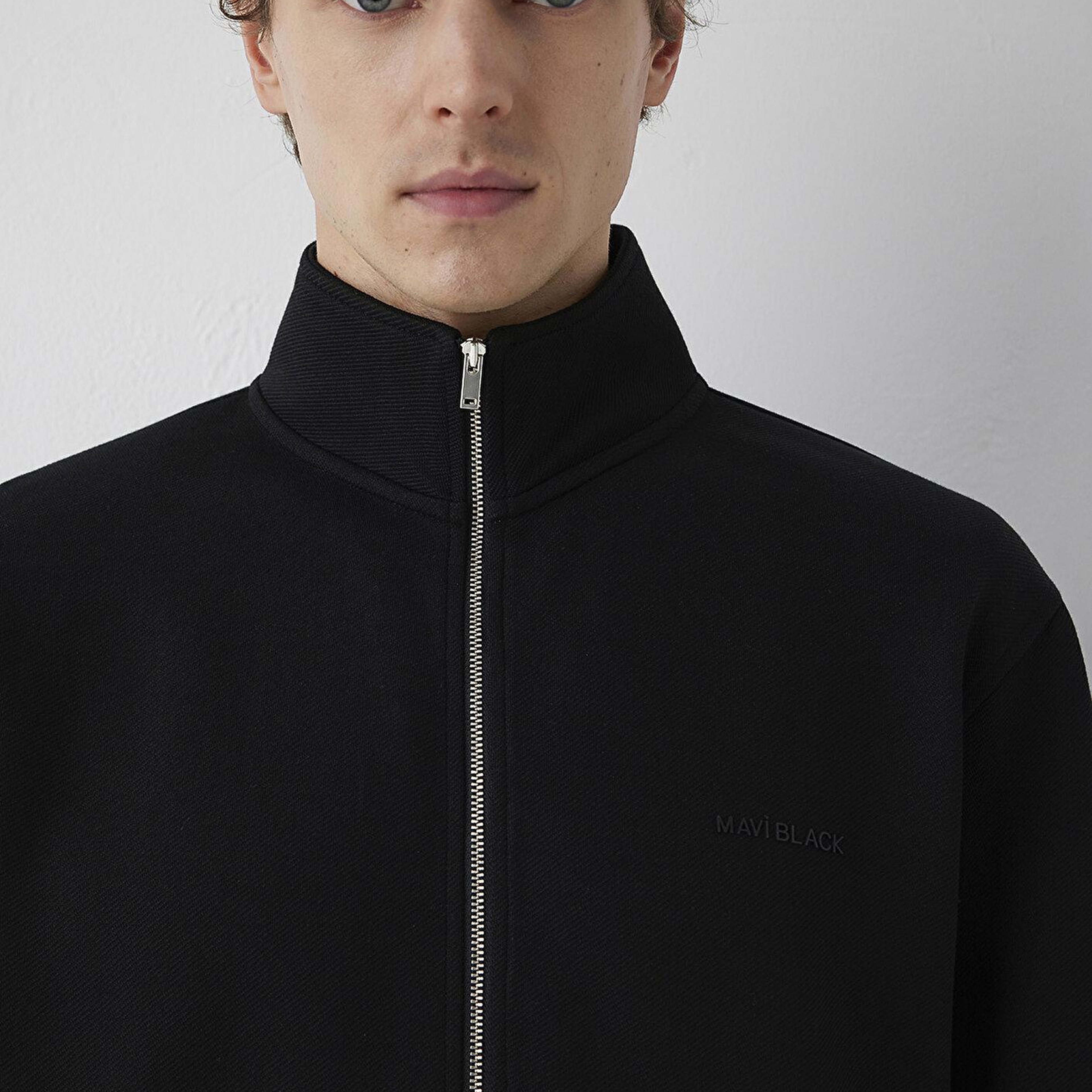 Mavi Mavi Black Fermuarlı Siyah Sweatshirt 0S10628-900