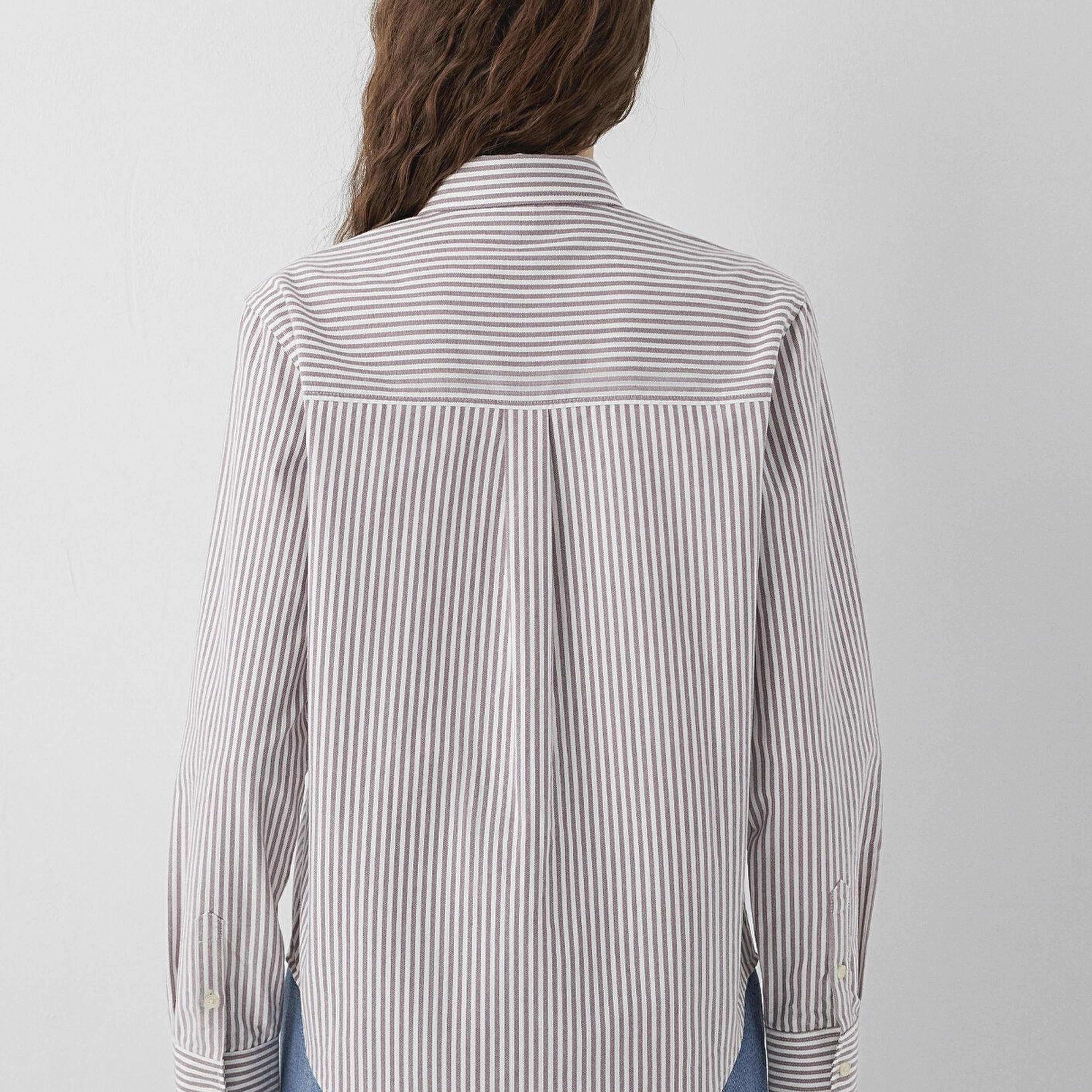 Mavi Çizgili Gömlek Regular Fit / Normal Kesim 1211584-87982