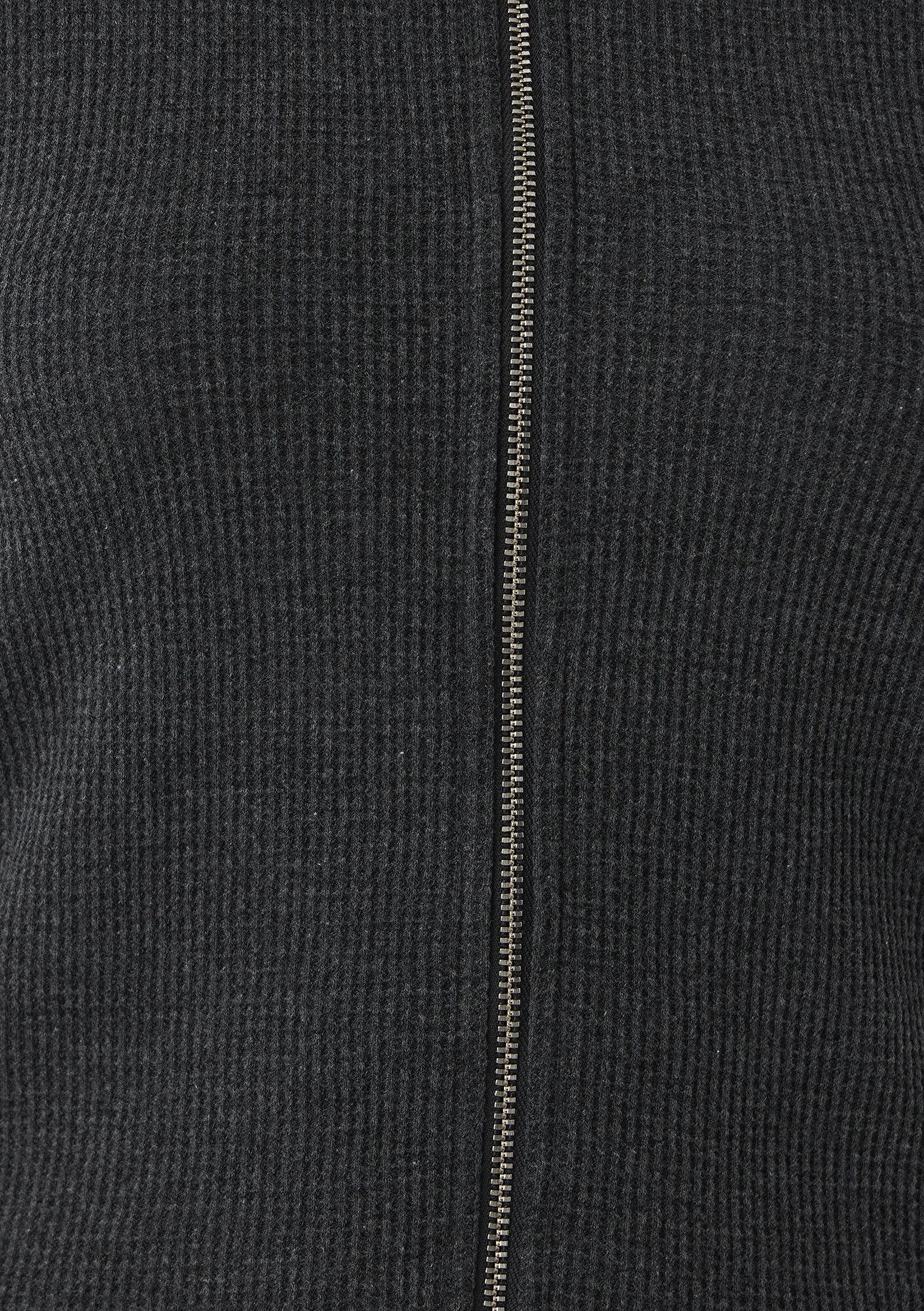 Mavi Dokulu Fermuarlı Antrasit Üst Slim Fit / Dar Kesim 1613383-87829