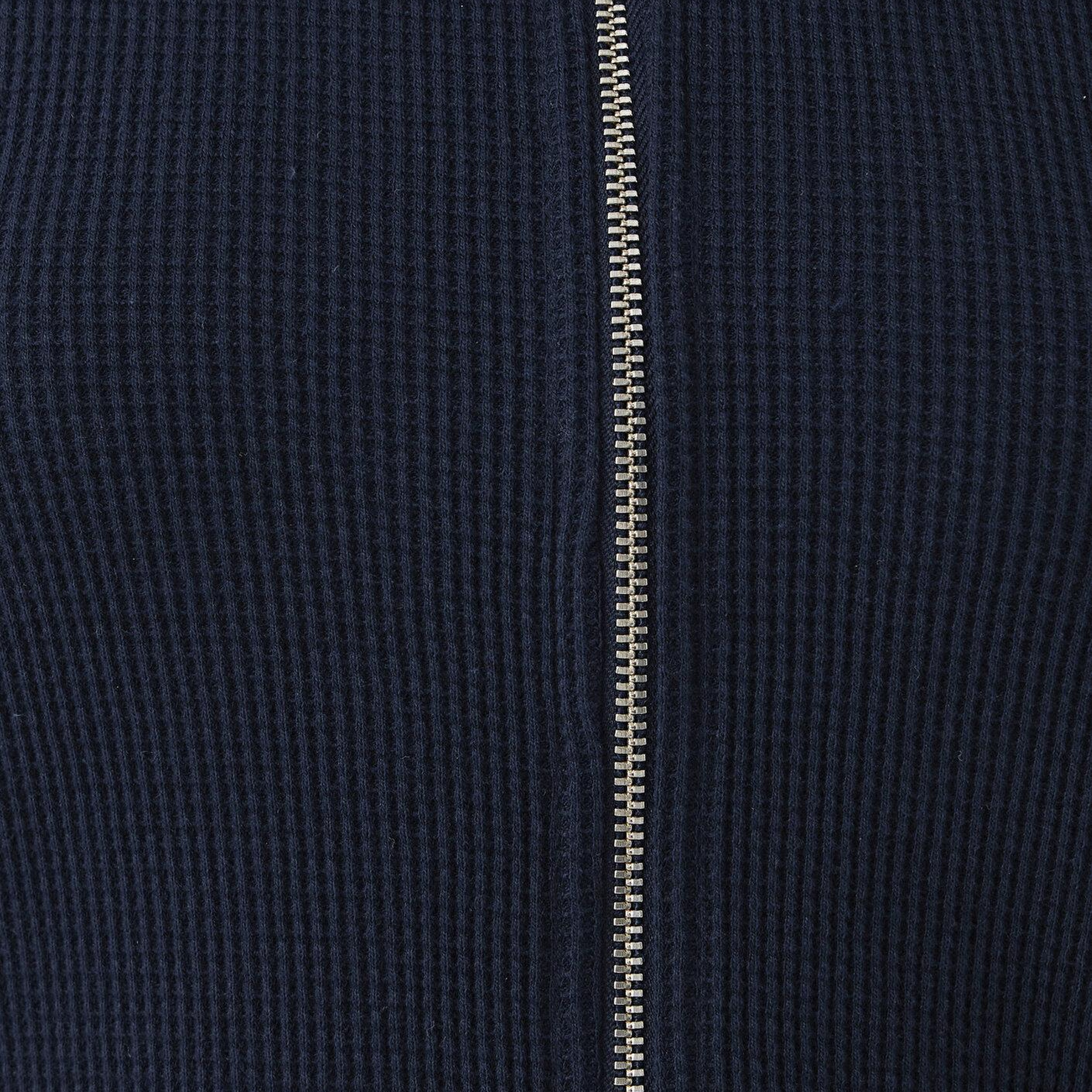 Mavi Dokulu Fermuarlı Lacivert Üst Slim Fit / Dar Kesim 1613383-80872