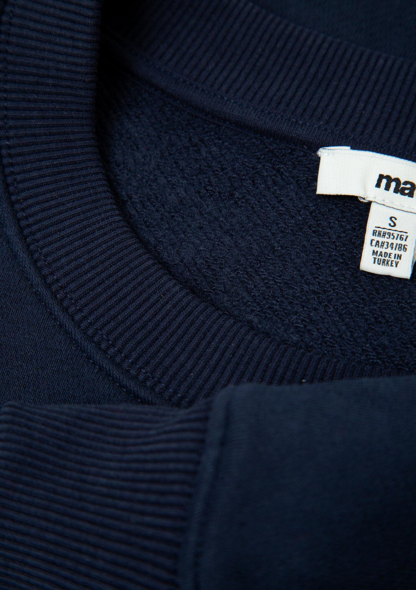 Mavi Mavi Logo Baskılı Lacivert Sweatshirt 1S10490-32184
