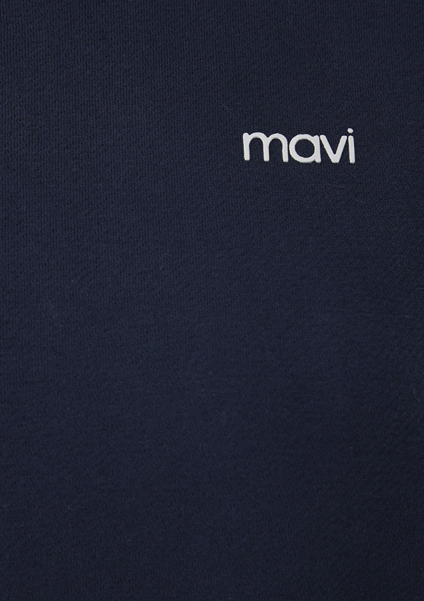 Mavi Mavi Logo Baskılı Lacivert Sweatshirt 1S10490-32184