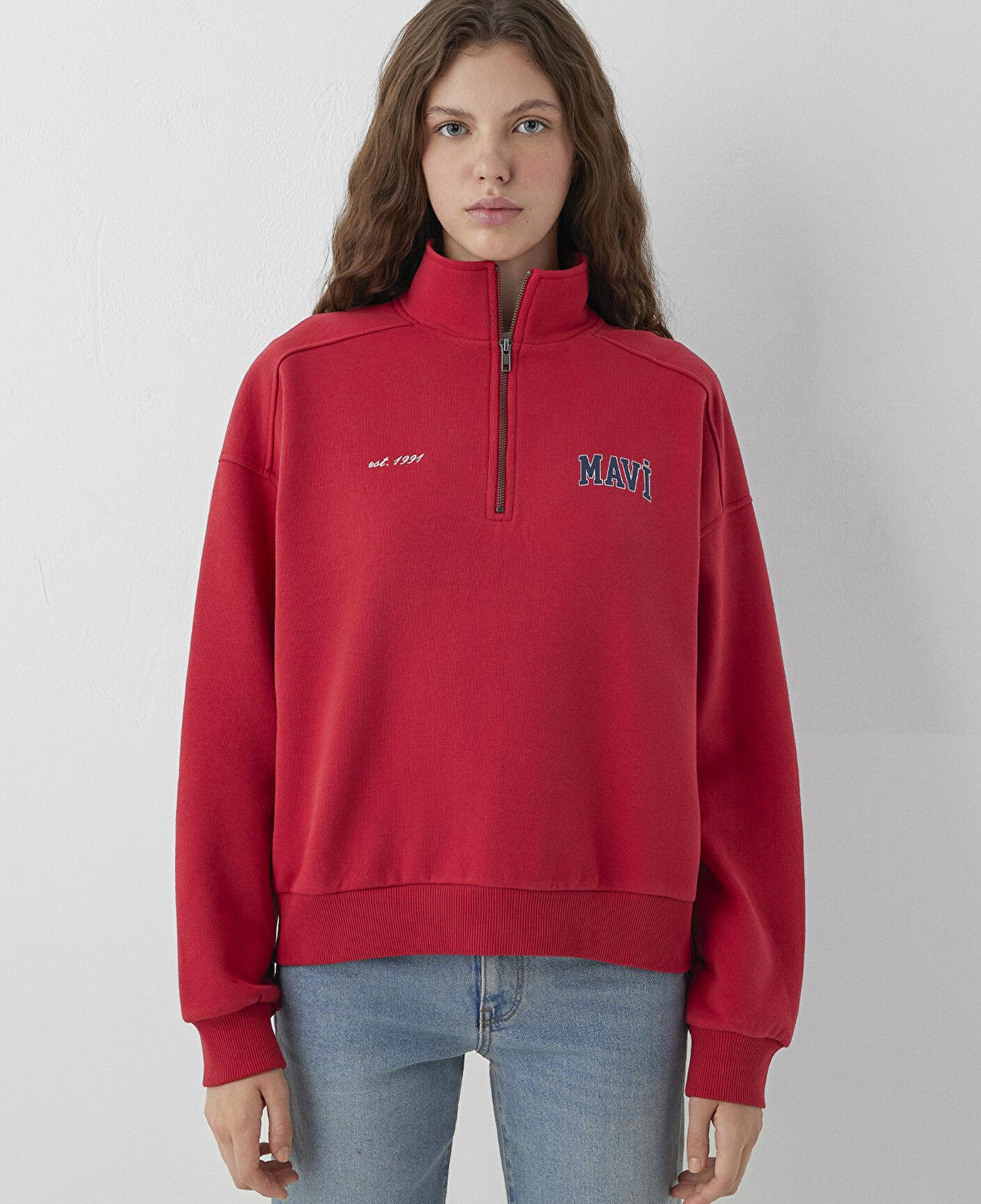Mavi Kırmızı Sweatshirt 1S10373-88631