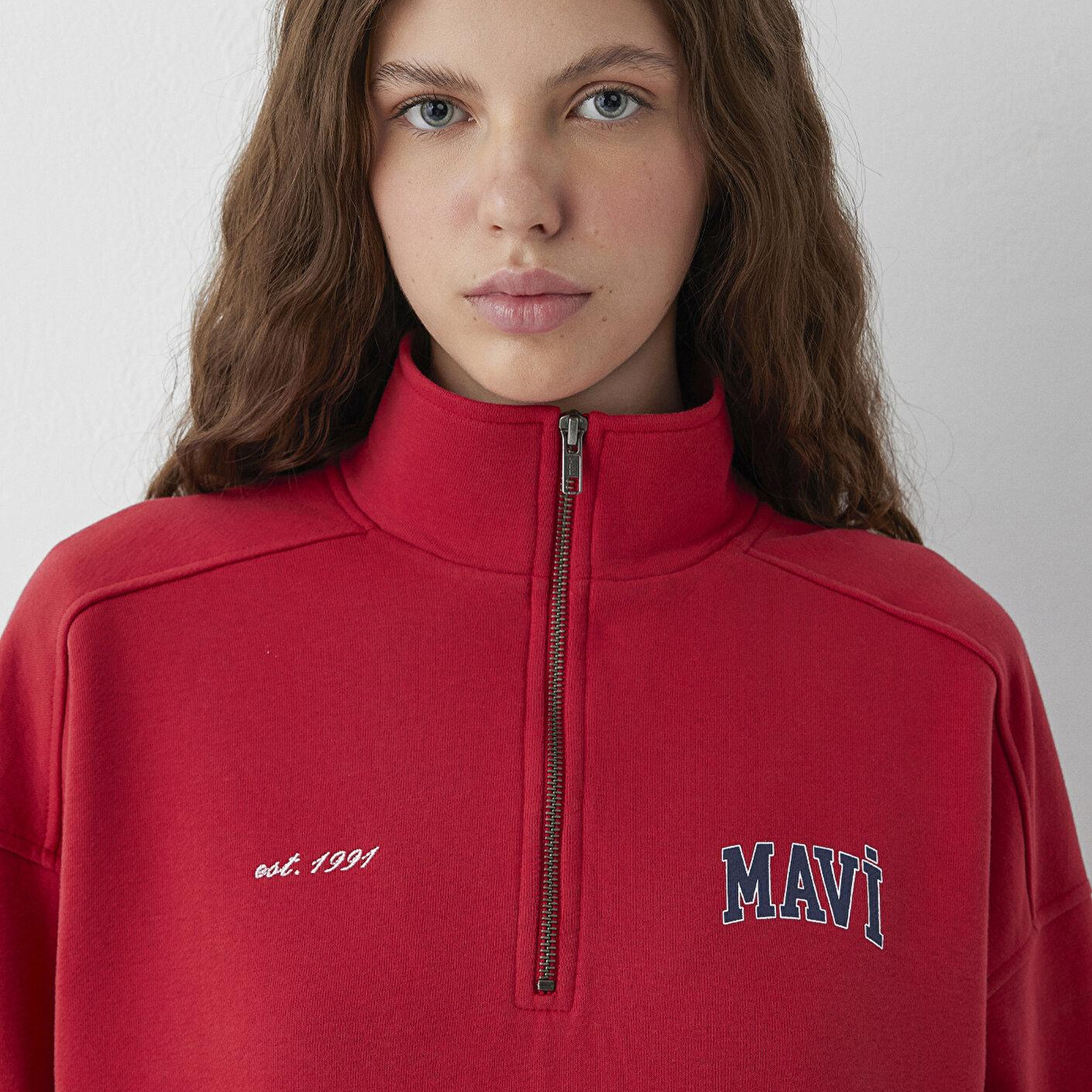 Mavi Kırmızı Sweatshirt 1S10373-88631