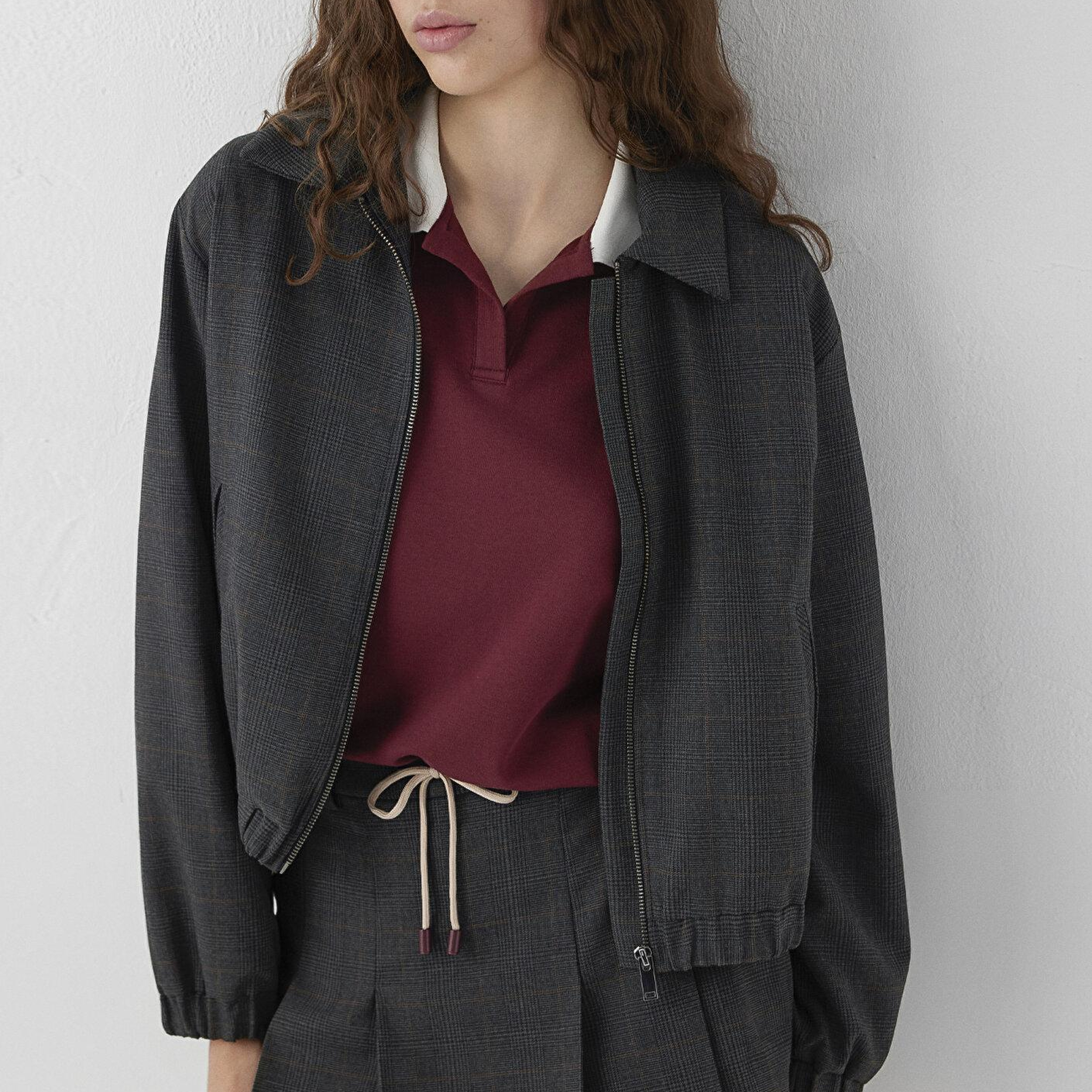 Mavi Siyah Ceket Oversize / Geniş Kesim 1110892-91419