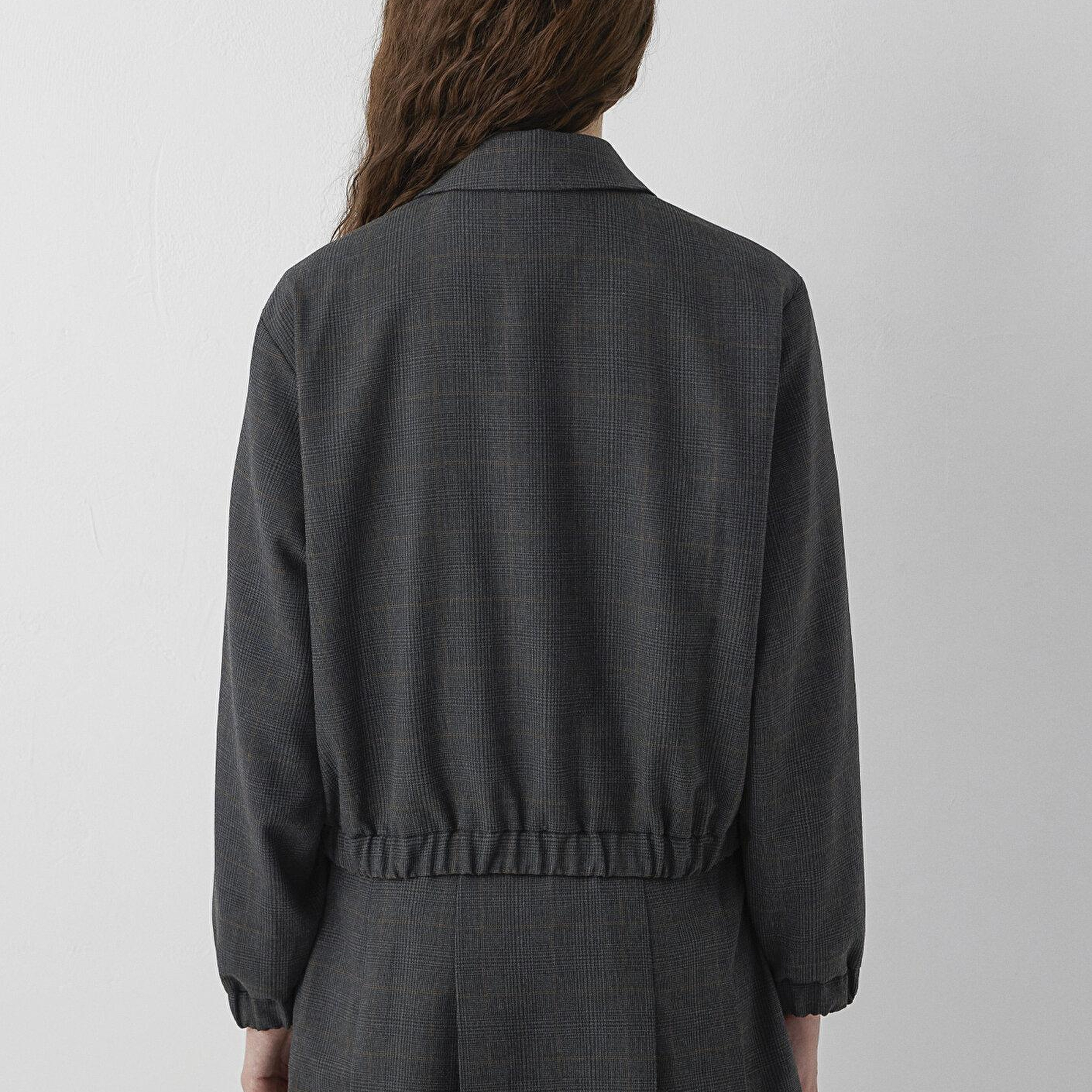 Mavi Siyah Ceket Oversize / Geniş Kesim 1110892-91419