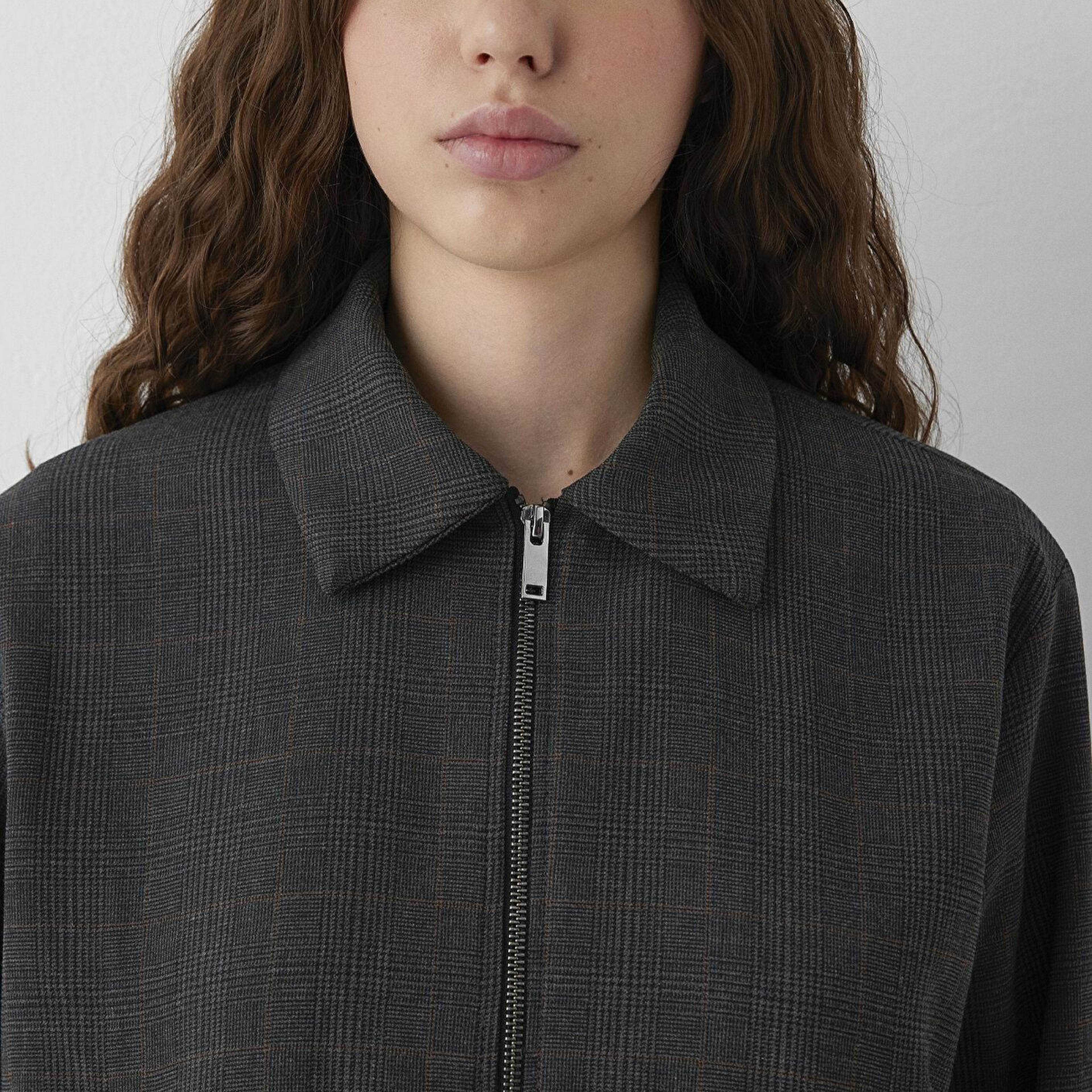 Mavi Siyah Ceket Oversize / Geniş Kesim 1110892-91419