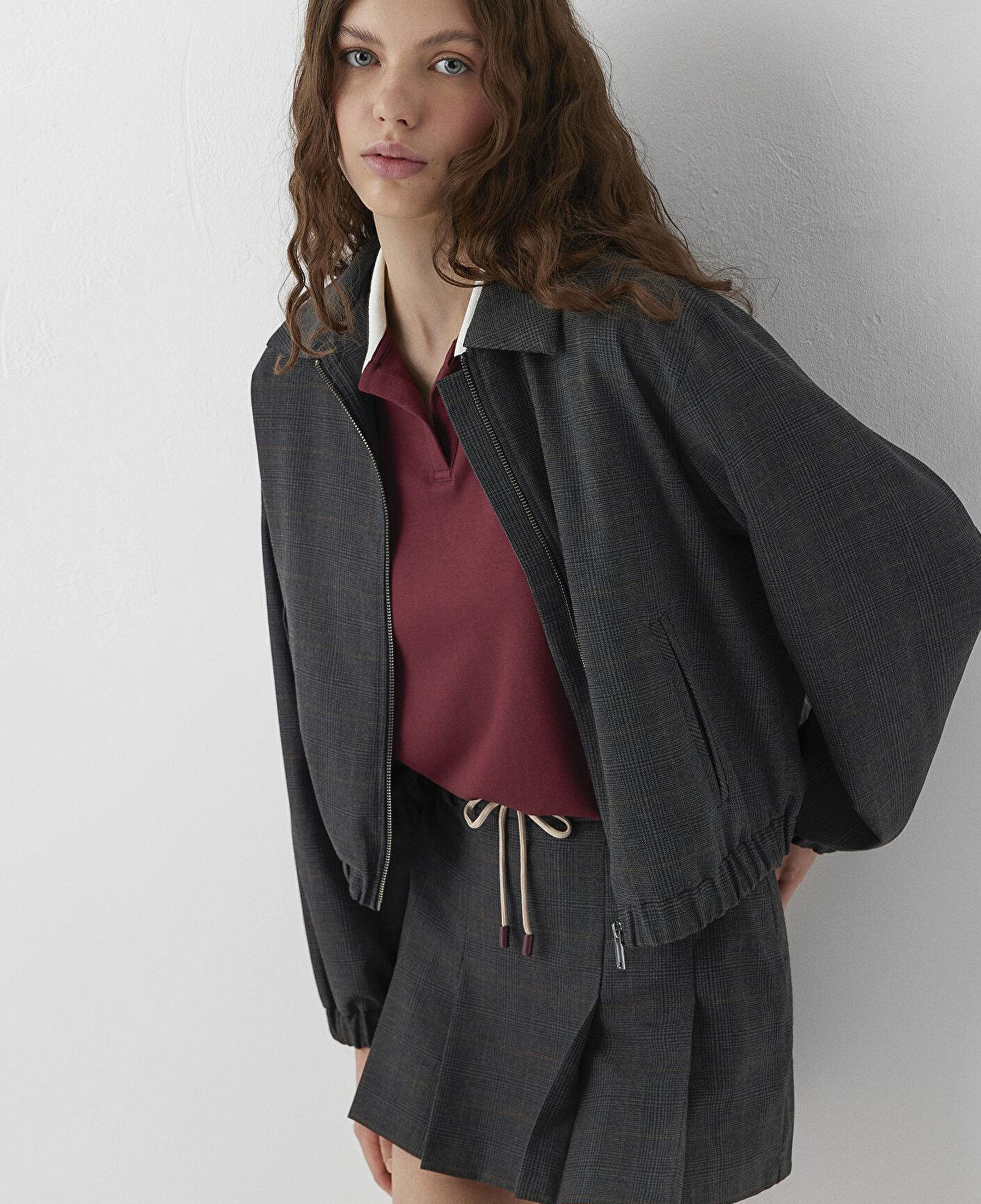 Mavi Siyah Ceket Oversize / Geniş Kesim 1110892-91419