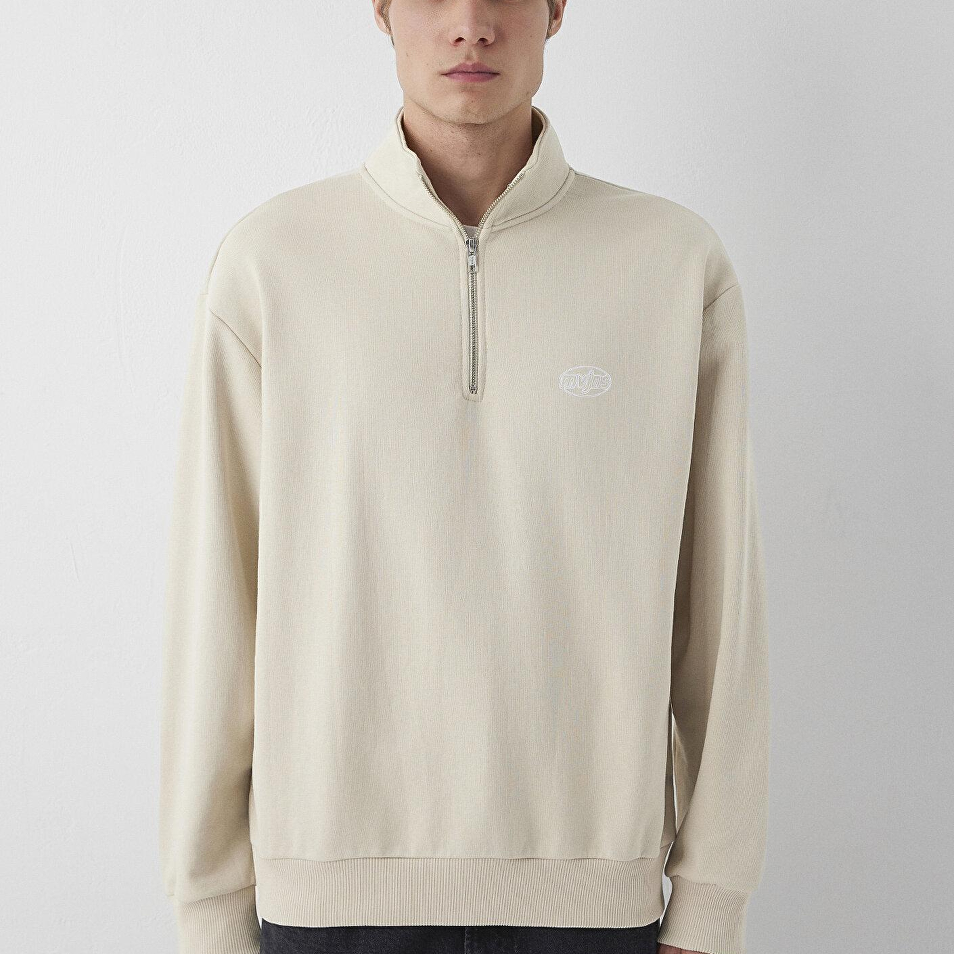 Mavi MVJNS Bisiklet Yaka Bej Sweatshirt 0S10675-70144