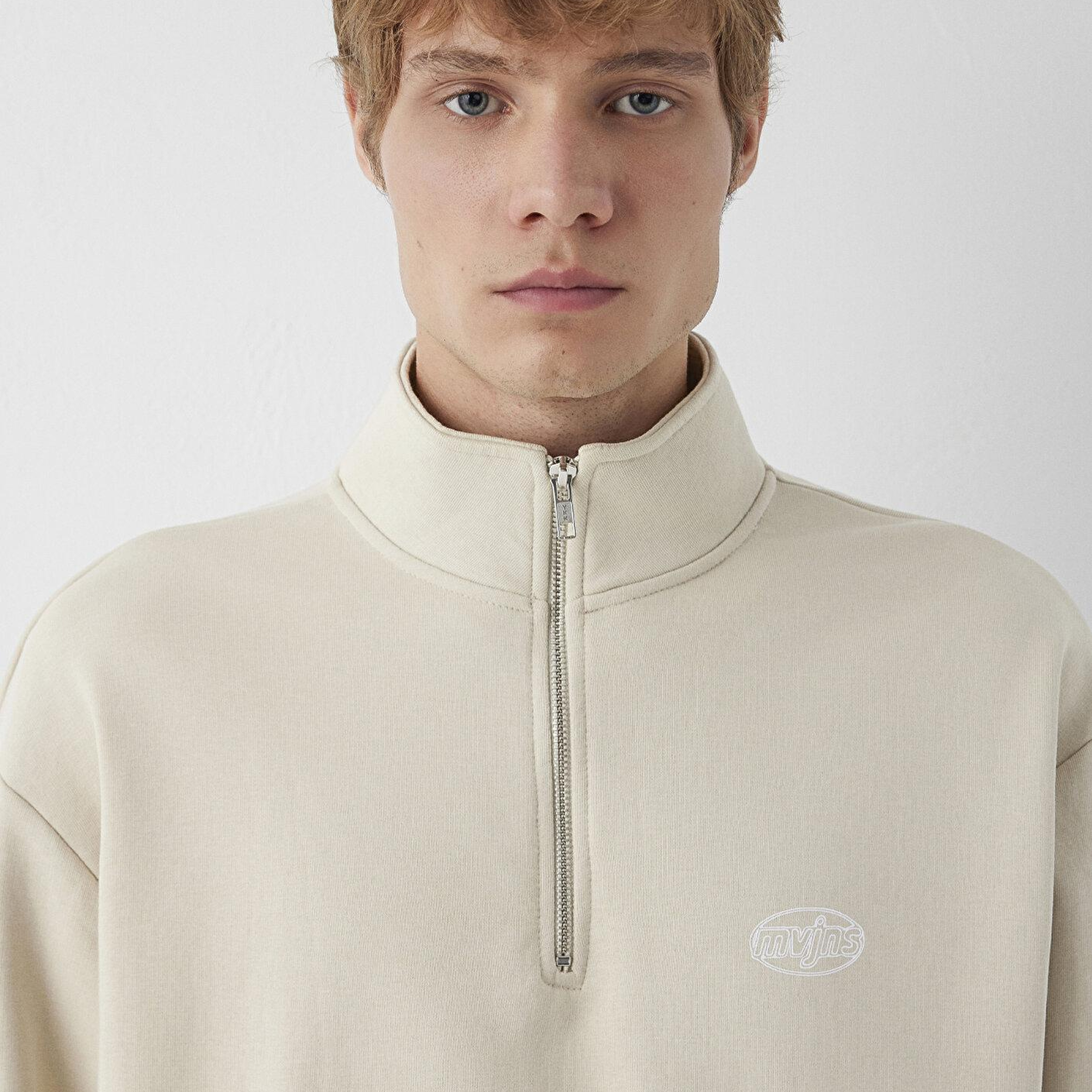 Mavi MVJNS Bisiklet Yaka Bej Sweatshirt 0S10675-70144