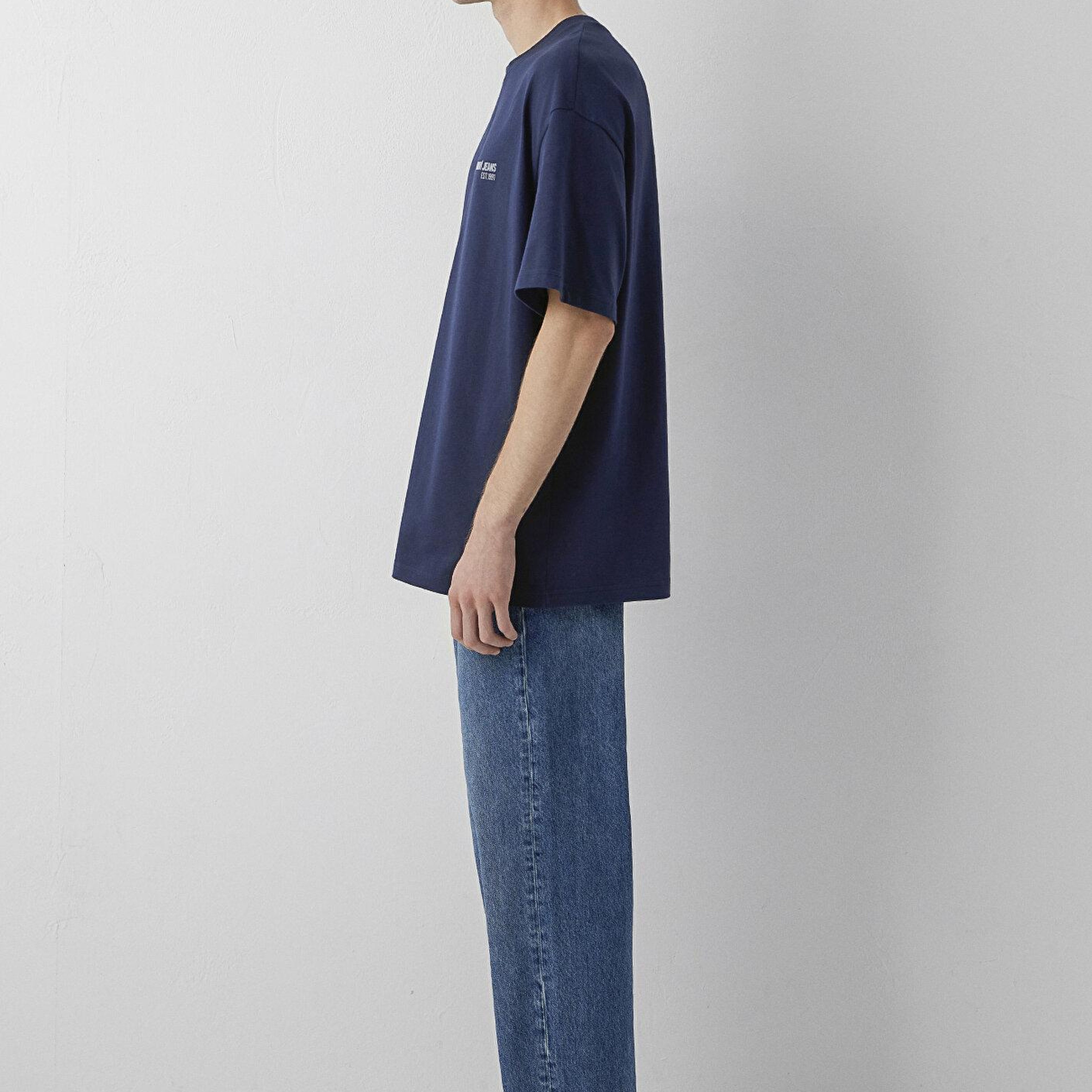 Mavi Mavi Jeans Lacivert Tişört Oversize / Geniş Kesim 0613676-70490