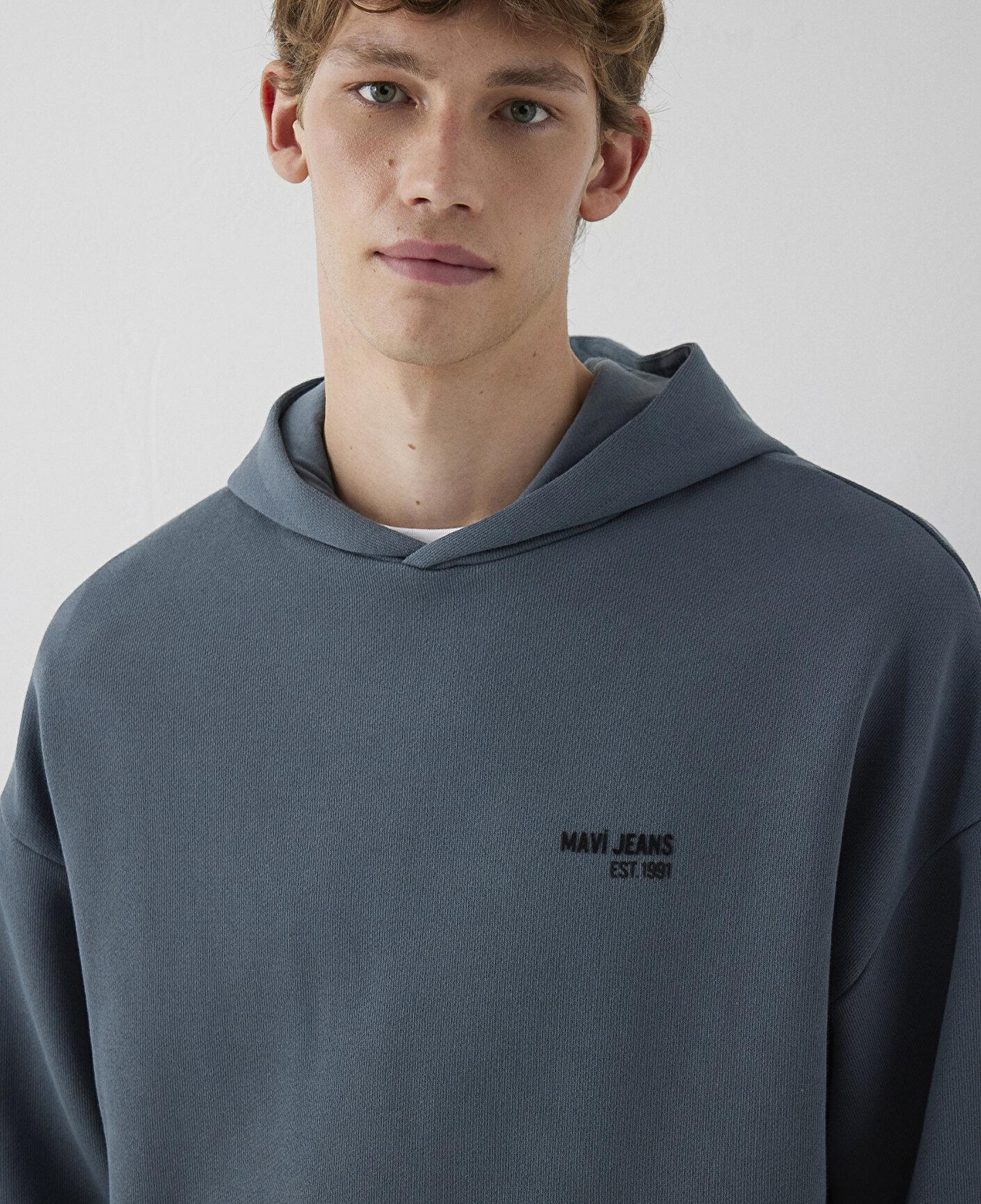 Mavi Mavi Jeans Kapüşonlu Lacivert Sweatshirt 0S10676-80776